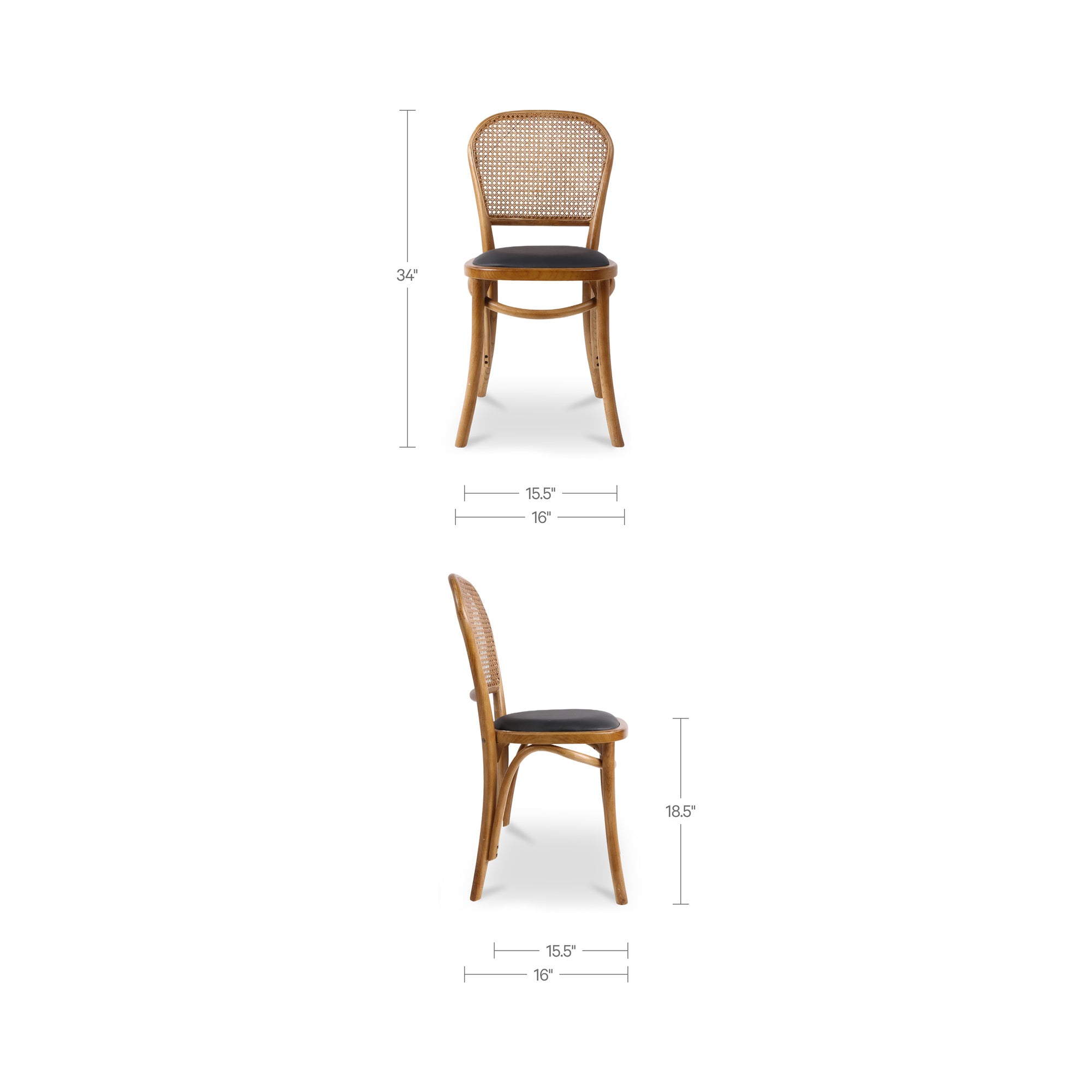 Bedford Dining Chair - Set of 2 FURNITURE - dining chair Moe's Furniture