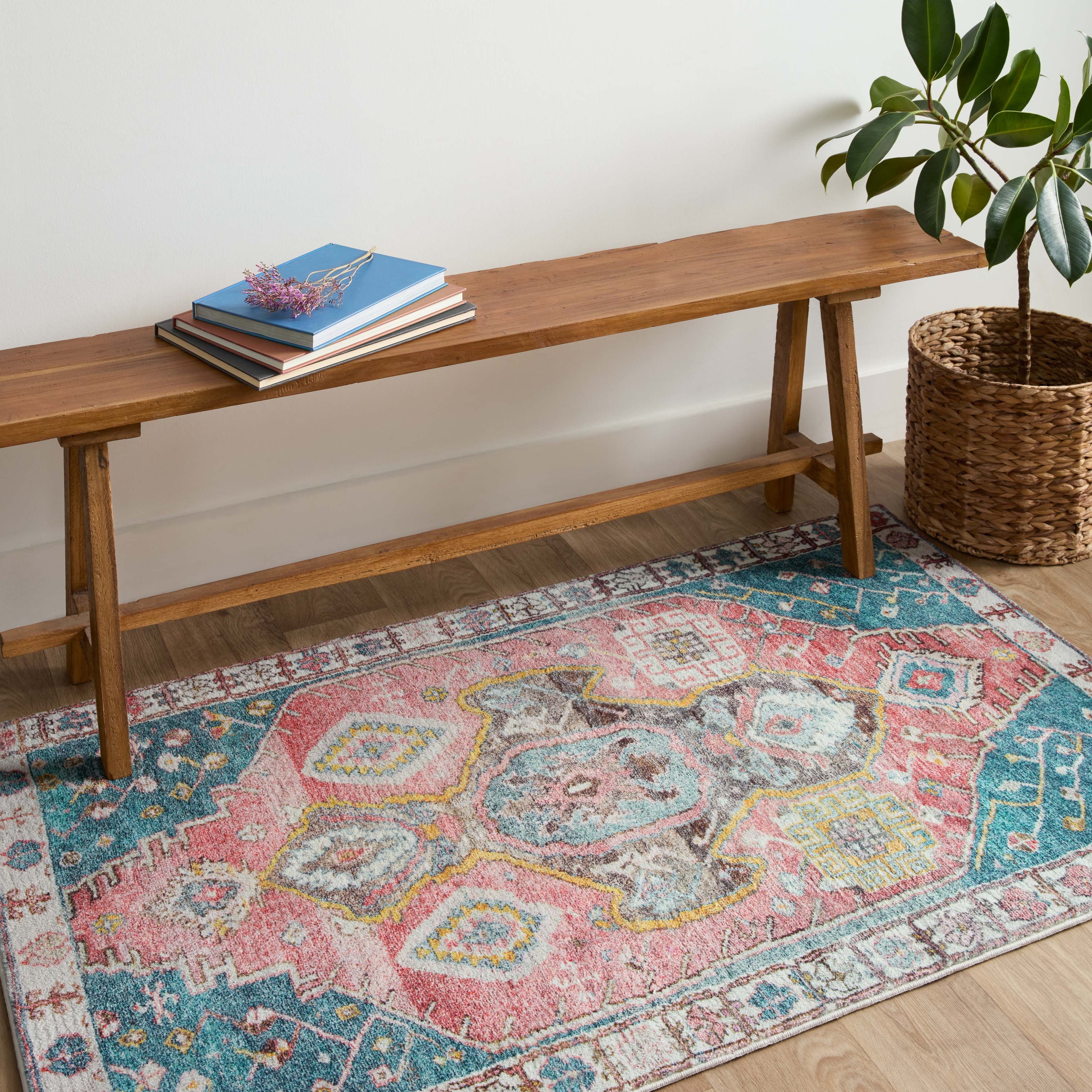 Loloi Fiona Rust / Green Rug RUGS - synthetic Loloi