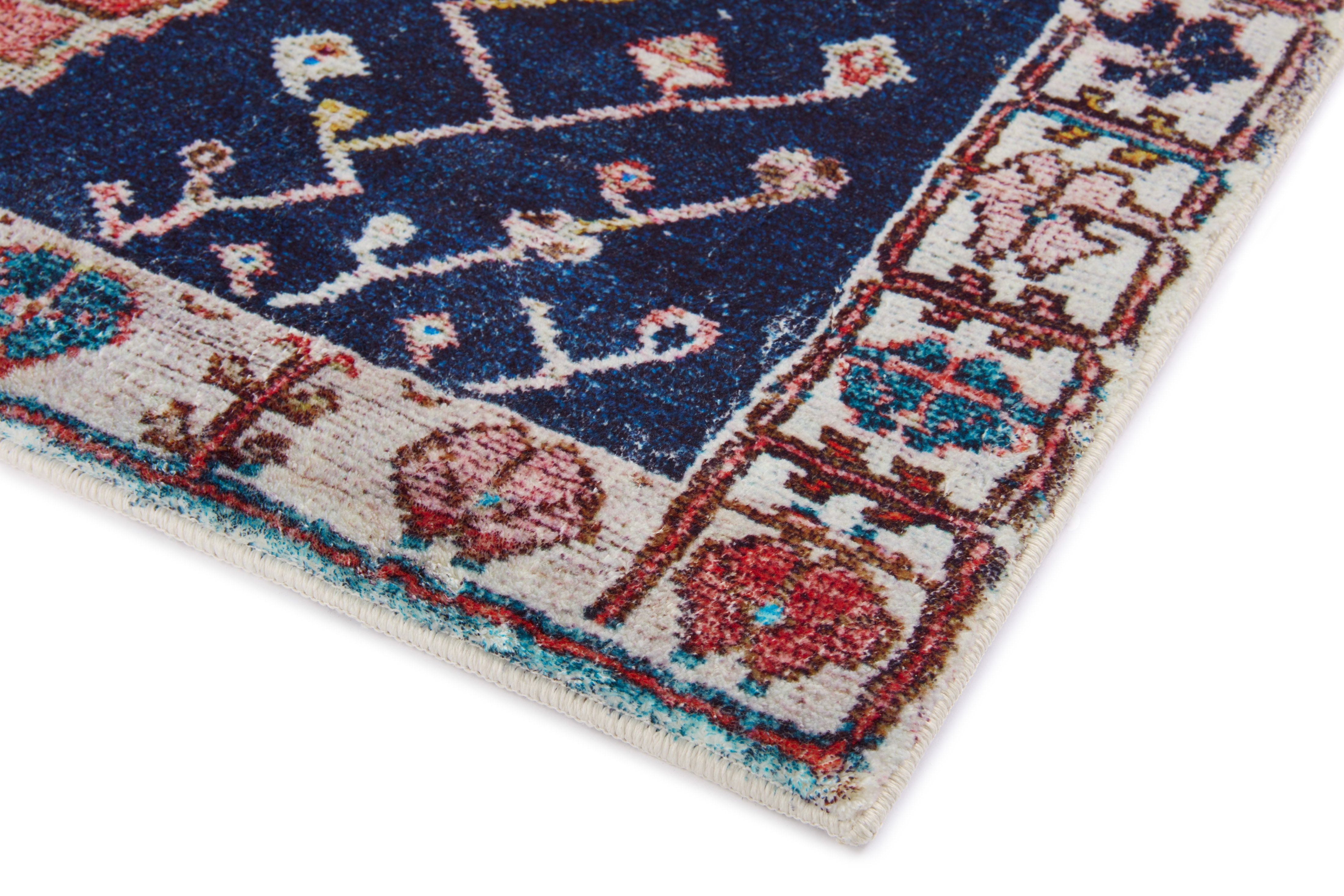 Loloi Fiona Rust / Navy Rug RUGS - synthetic Loloi
