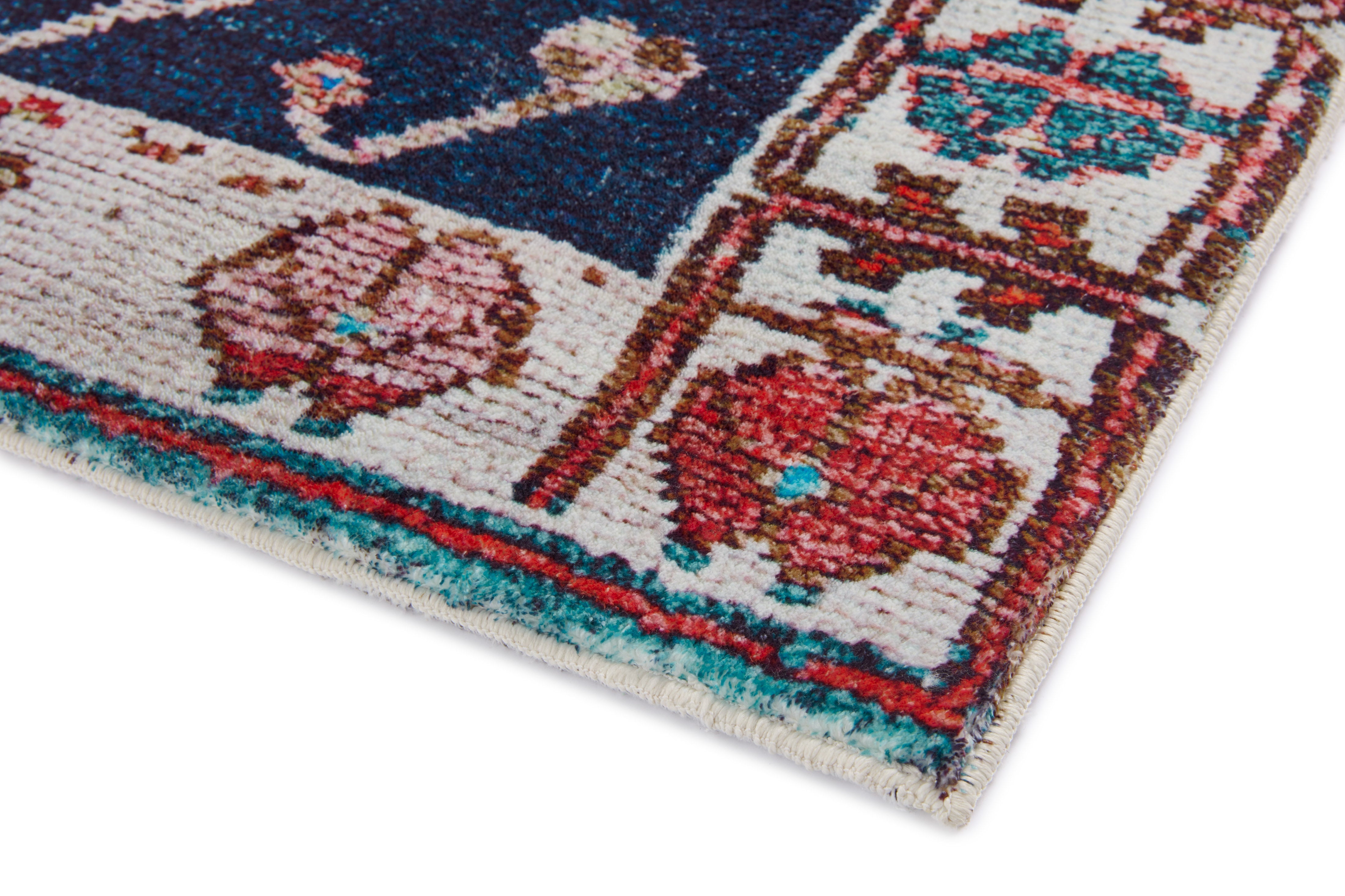 Loloi Fiona Rust / Navy Rug RUGS - synthetic Loloi