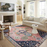 Loloi Fiona Rust / Navy Rug RUGS - synthetic Loloi