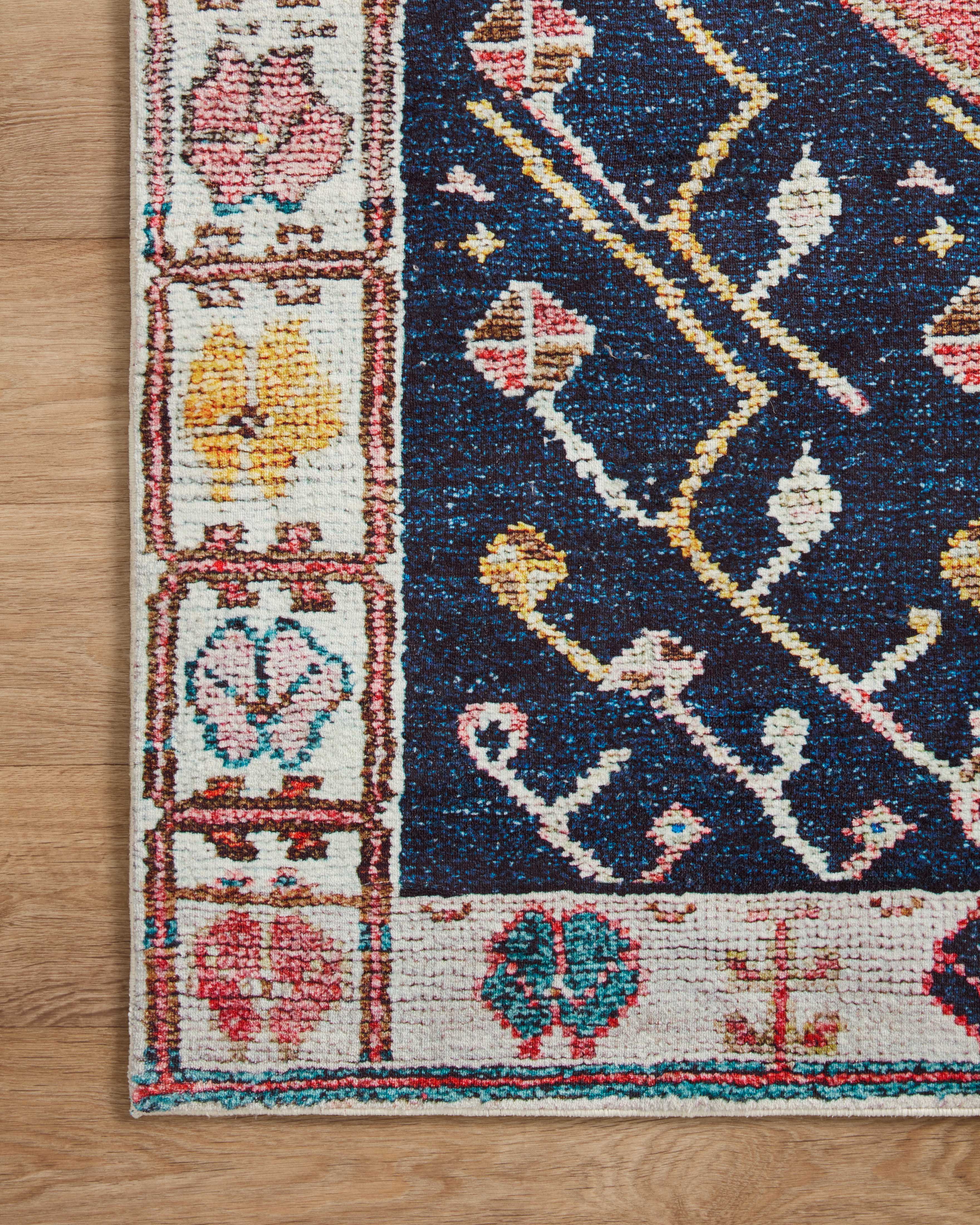 Loloi Fiona Rust / Navy Rug RUGS - synthetic Loloi