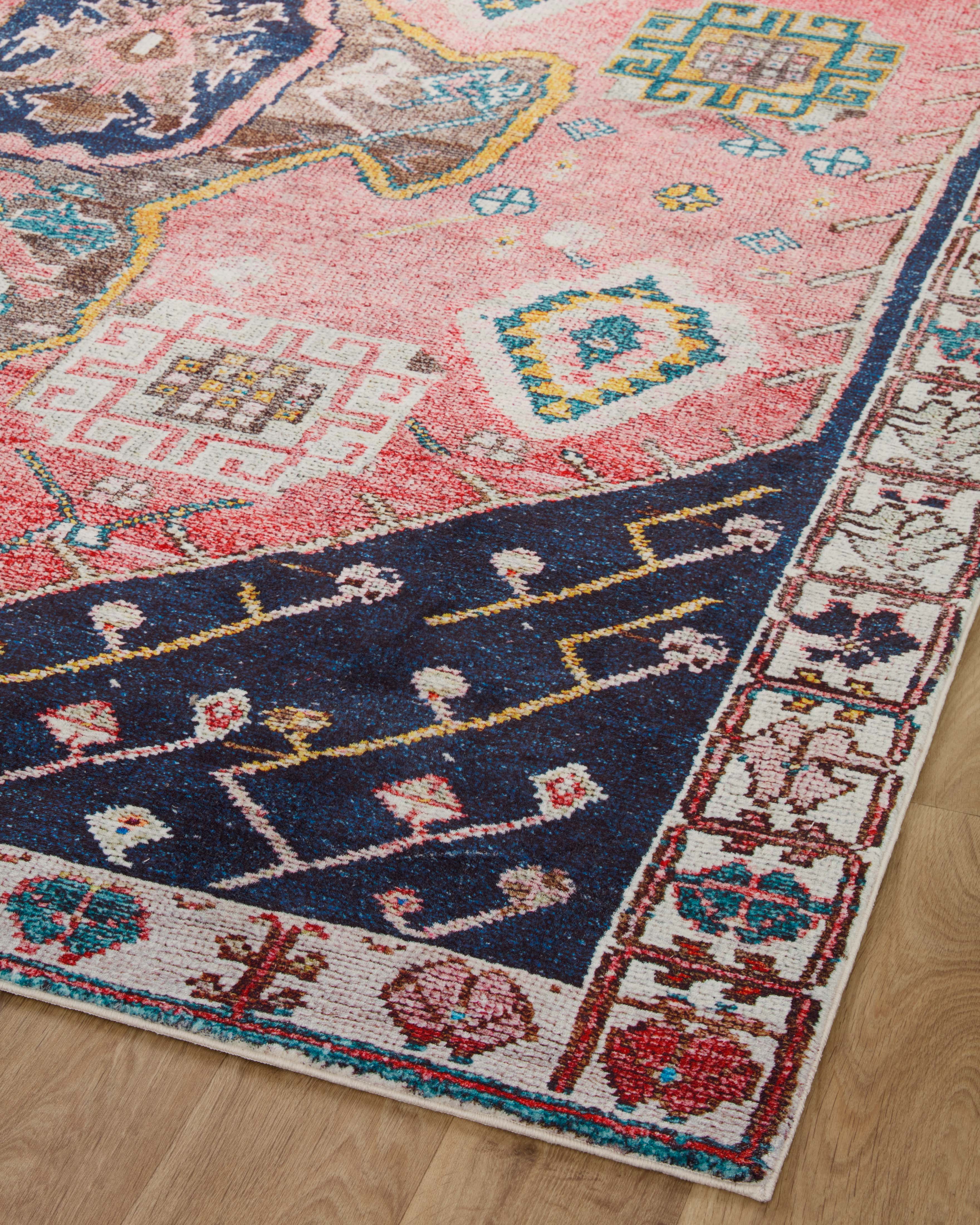 Loloi Fiona Rust / Navy Rug RUGS - synthetic Loloi