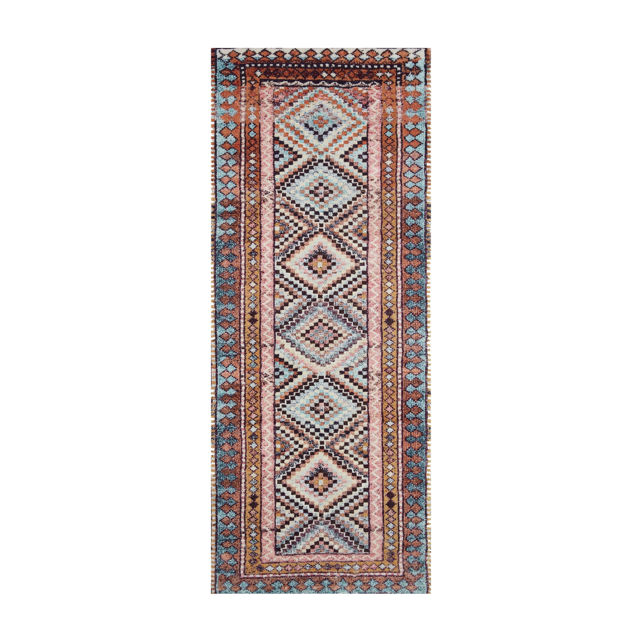 Loloi Fiona Coral / Blue Rug RUGS - synthetic Loloi 2'0" x 5'0"