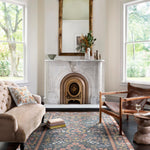 Rifle Paper Co. x Loloi Fiore Navy / Rust Rug RUGS - synthetic Loloi