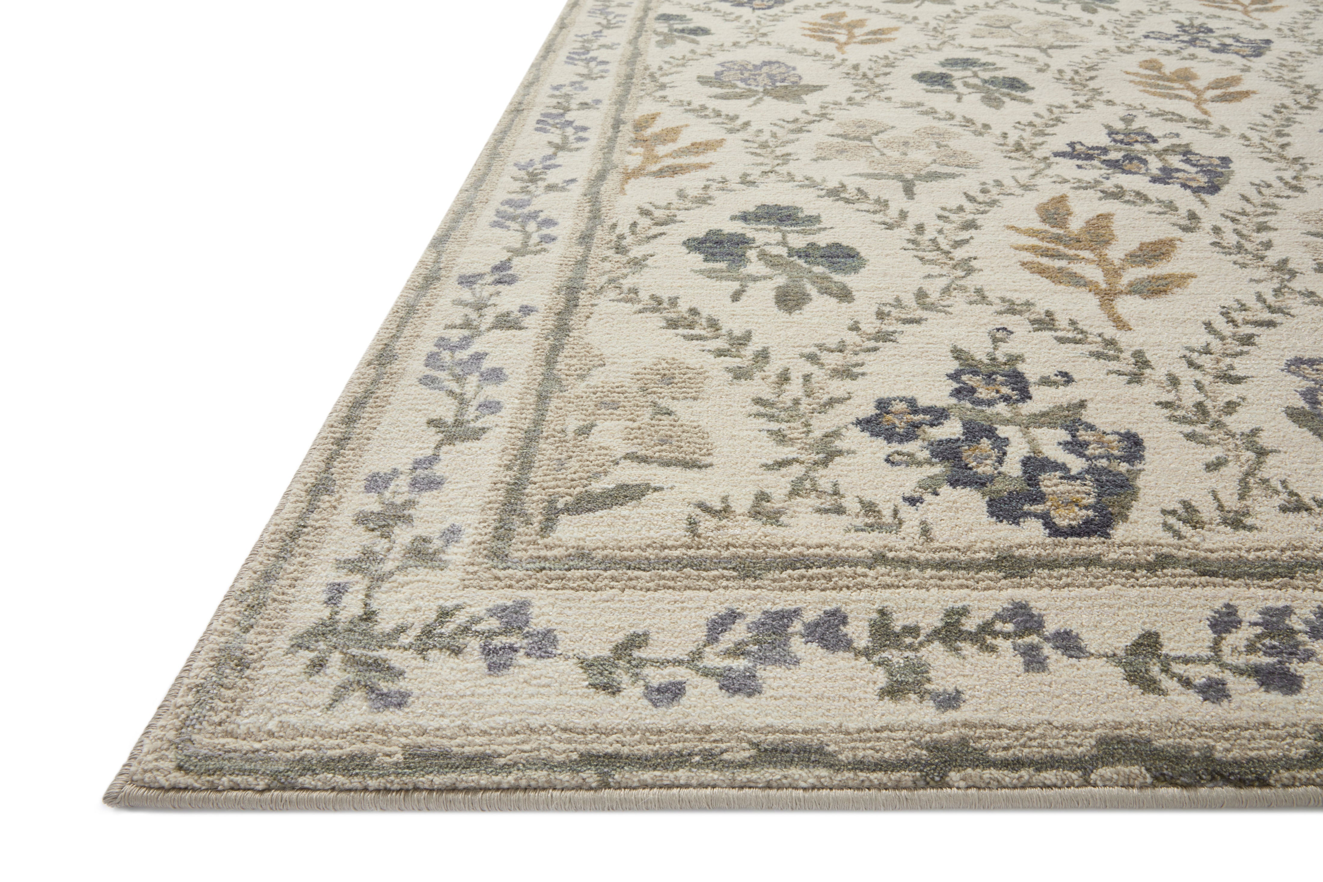 Rifle Paper Co. x Loloi Fiore Ivory Rug RUGS - synthetic Loloi