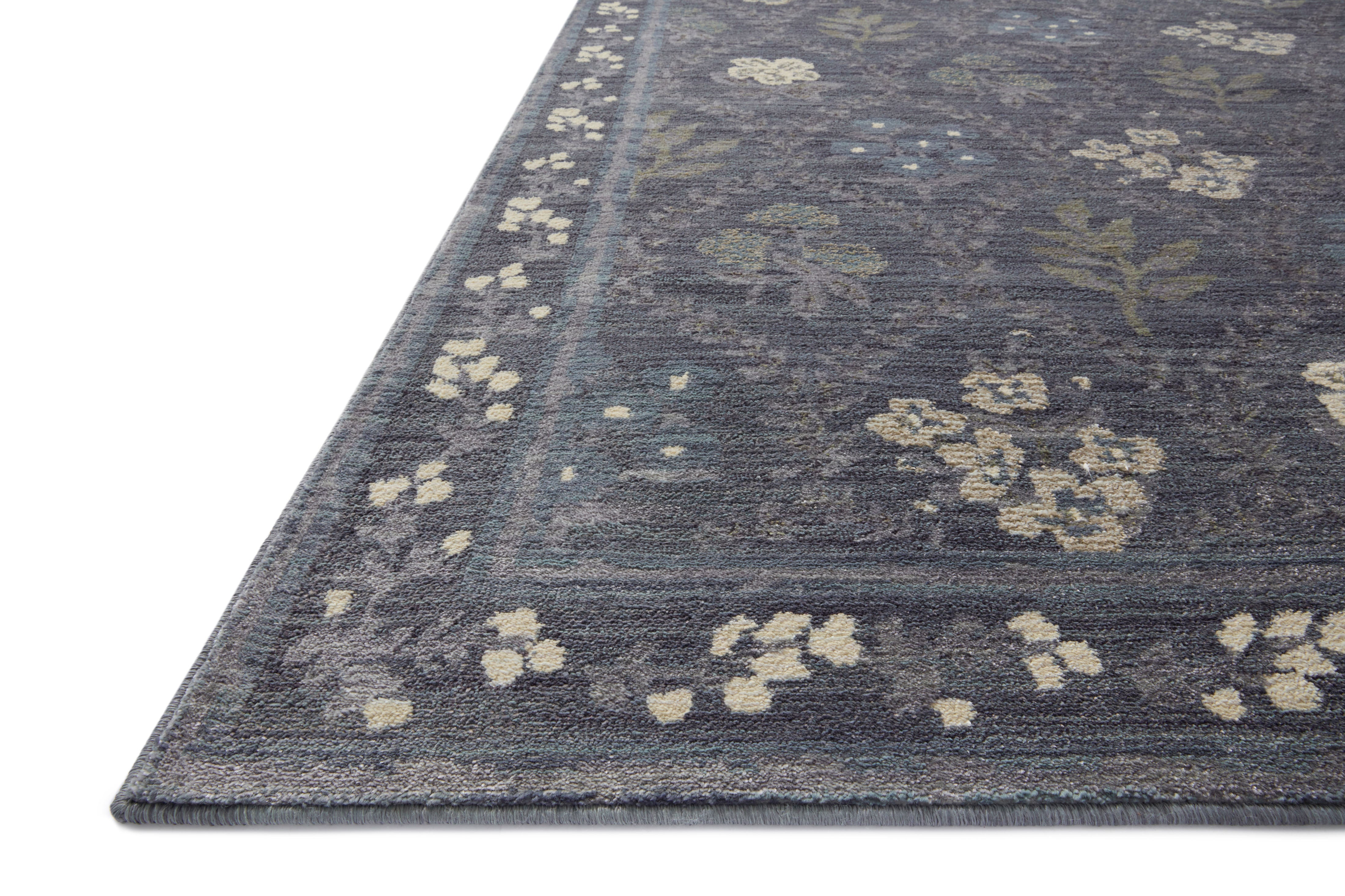 Rifle Paper Co. x Loloi Fiore Navy Rug No.2 RUGS - synthetic Loloi