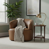 Firesyde Swivel Club Chair FURNITURE - accent chair LH IMPORTS