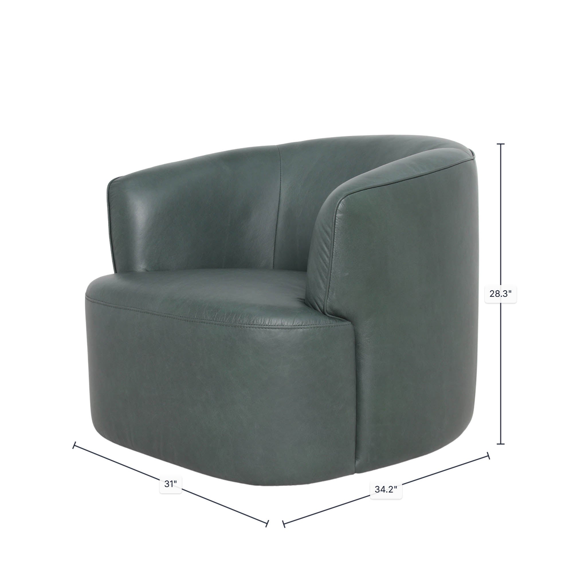 Firesyde Swivel Club Chair FURNITURE - accent chair LH IMPORTS