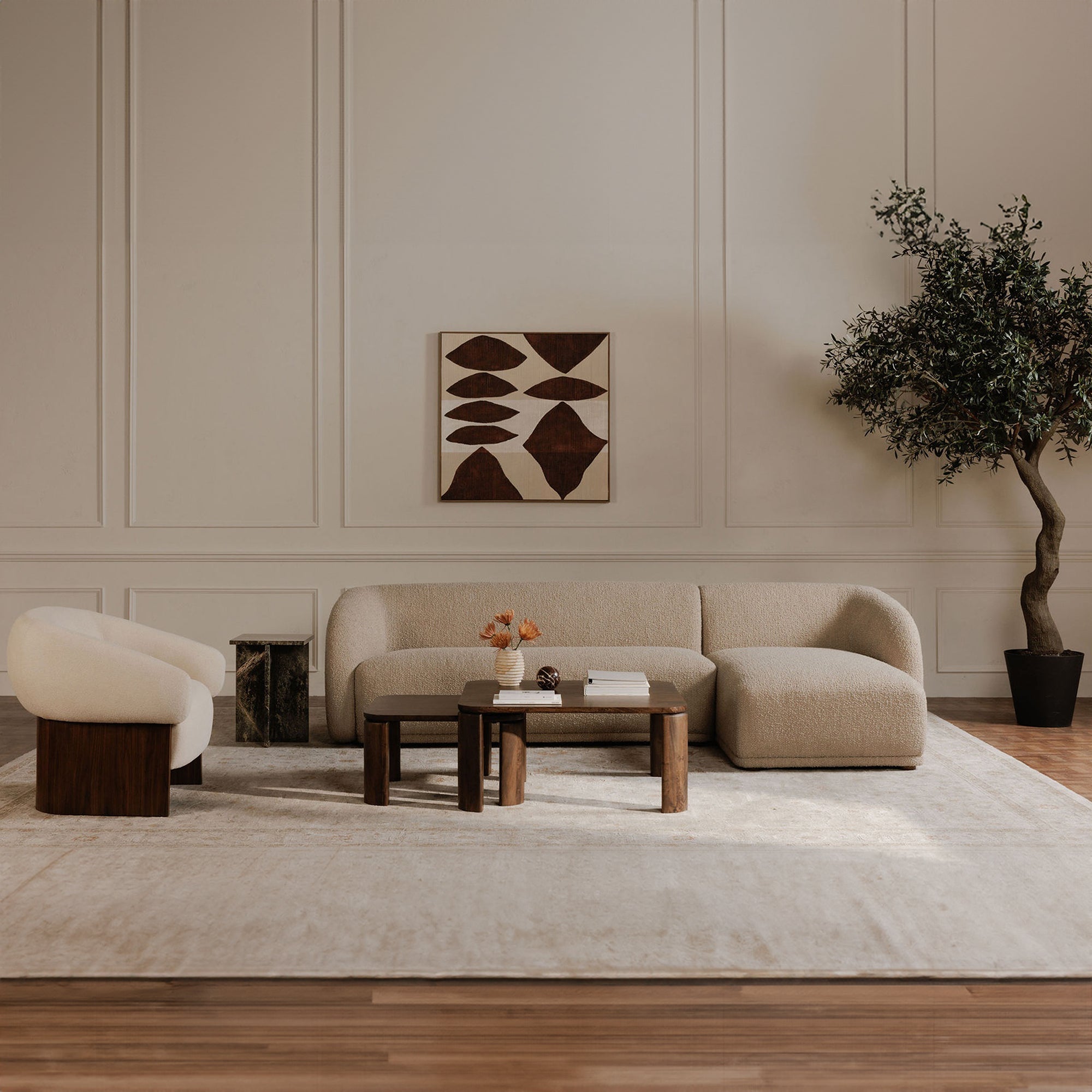 Faye Left Sectional FURNITURE - sectional Moe's Furniture