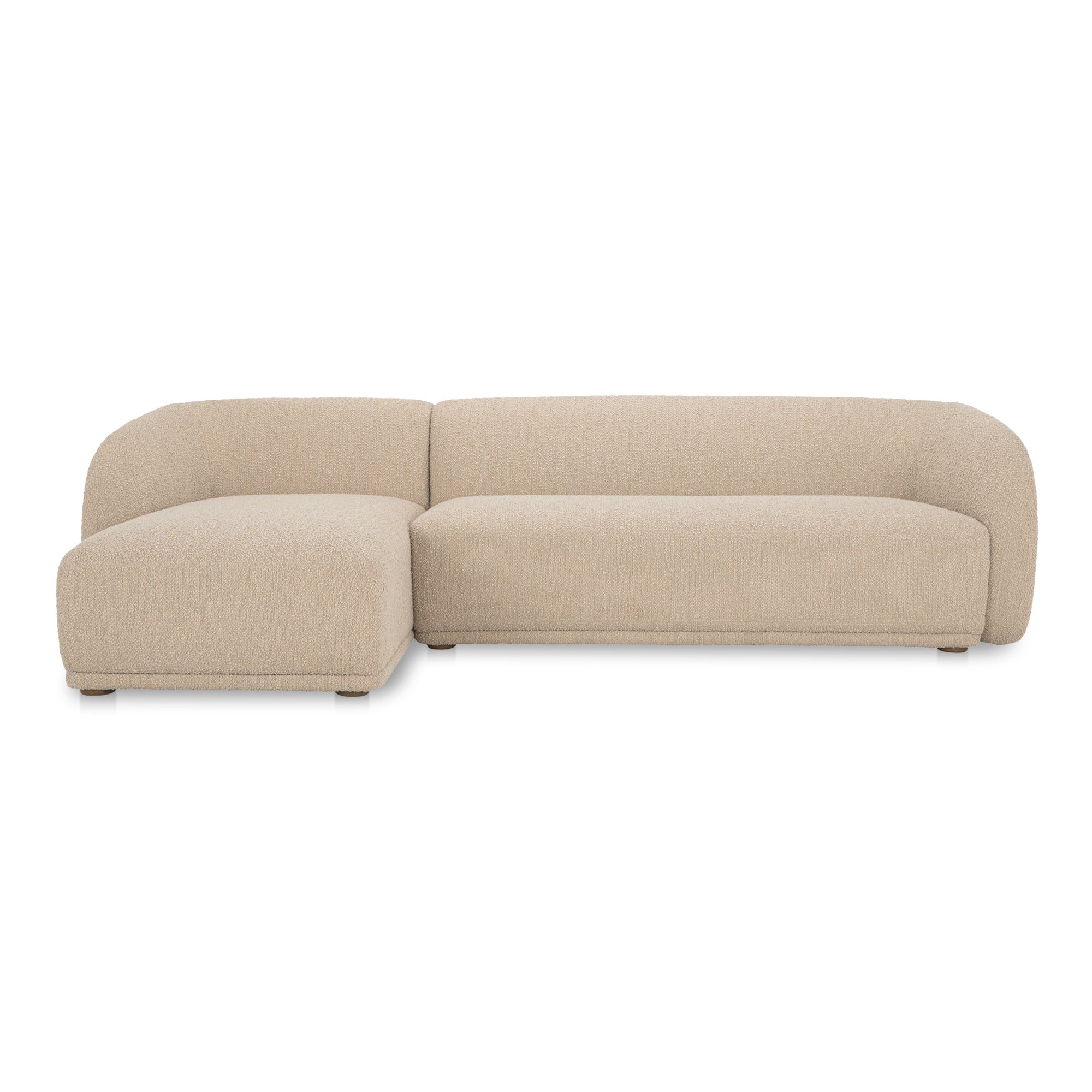 Faye Left Sectional FURNITURE - sectional Moe's Furniture Beige