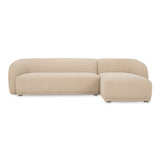 Faye Right Sectional FURNITURE - sectional Moe's Furniture Beige