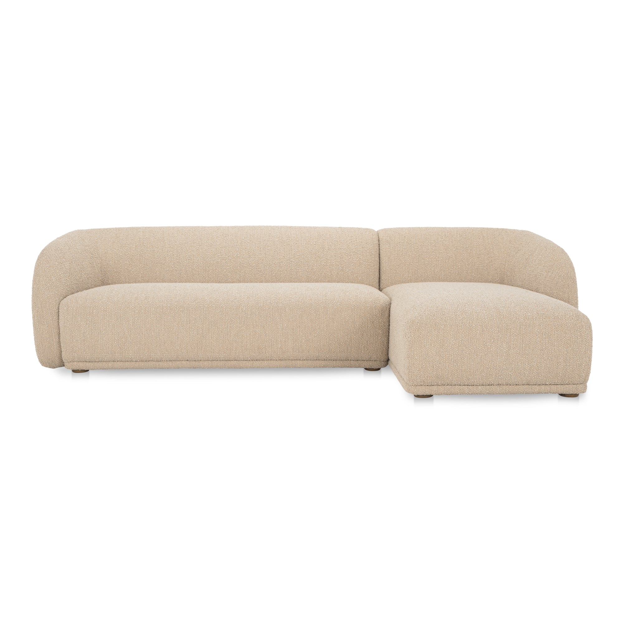 Faye Right Sectional FURNITURE - sectional Moe's Furniture Beige