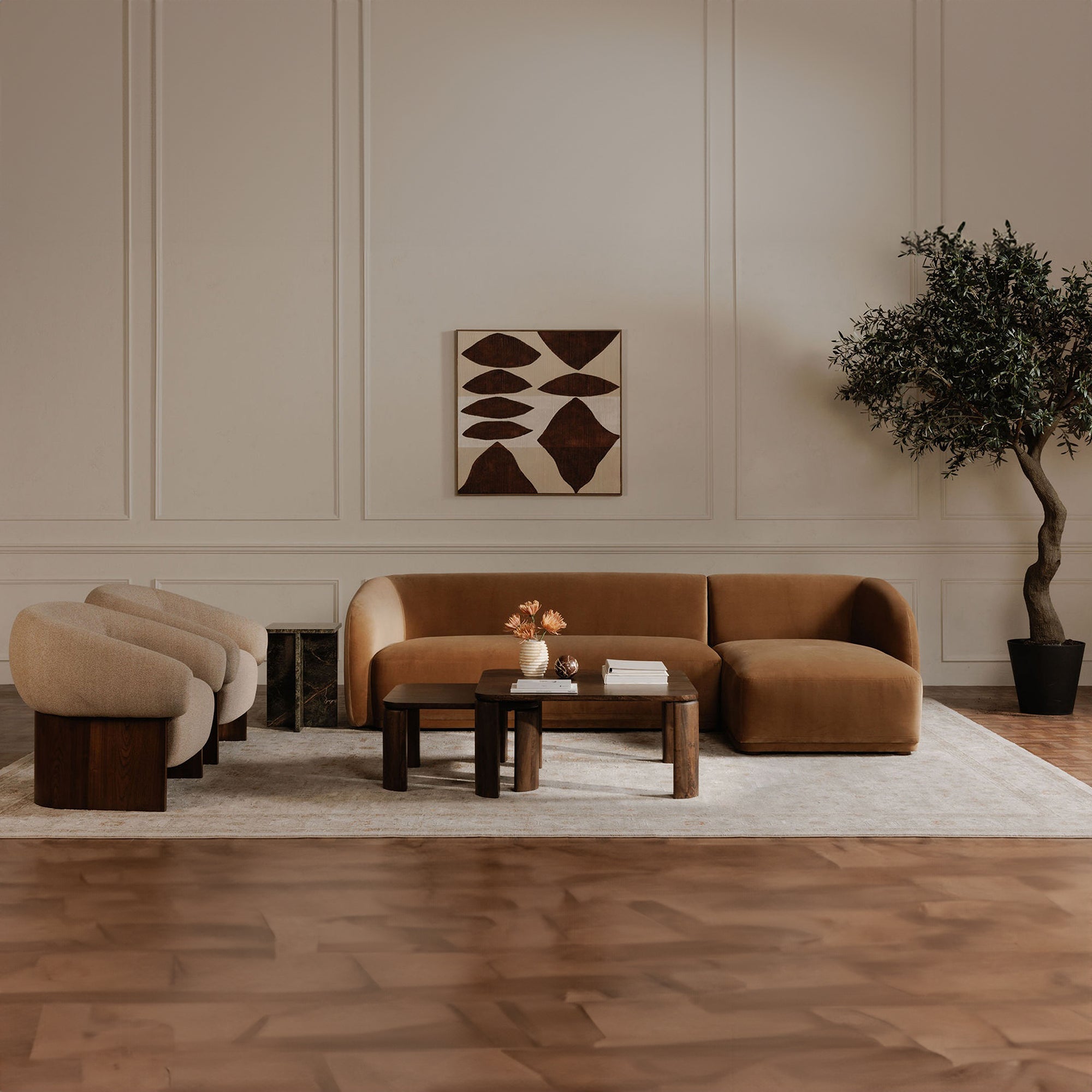 Faye Left Sectional FURNITURE - sectional Moe's Furniture
