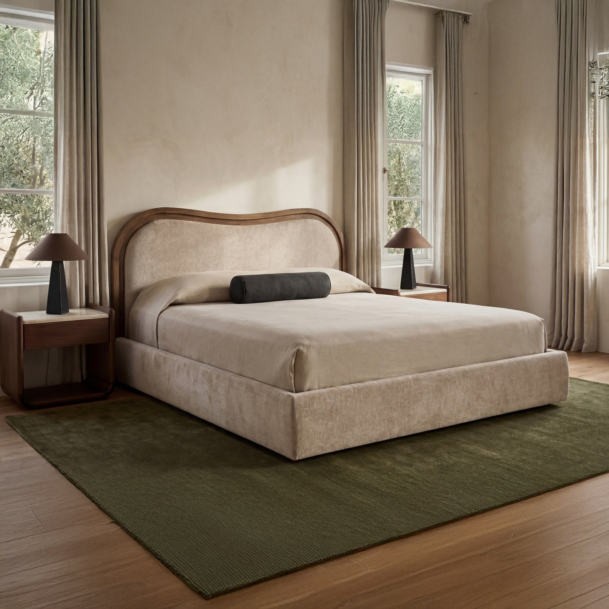Camille Bed FURNITURE - bed Moe's Furniture