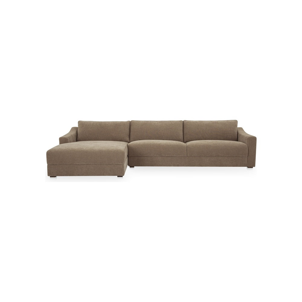 Farrah Sectional FURNITURE - sectionals Moe's Furniture Taupe Left