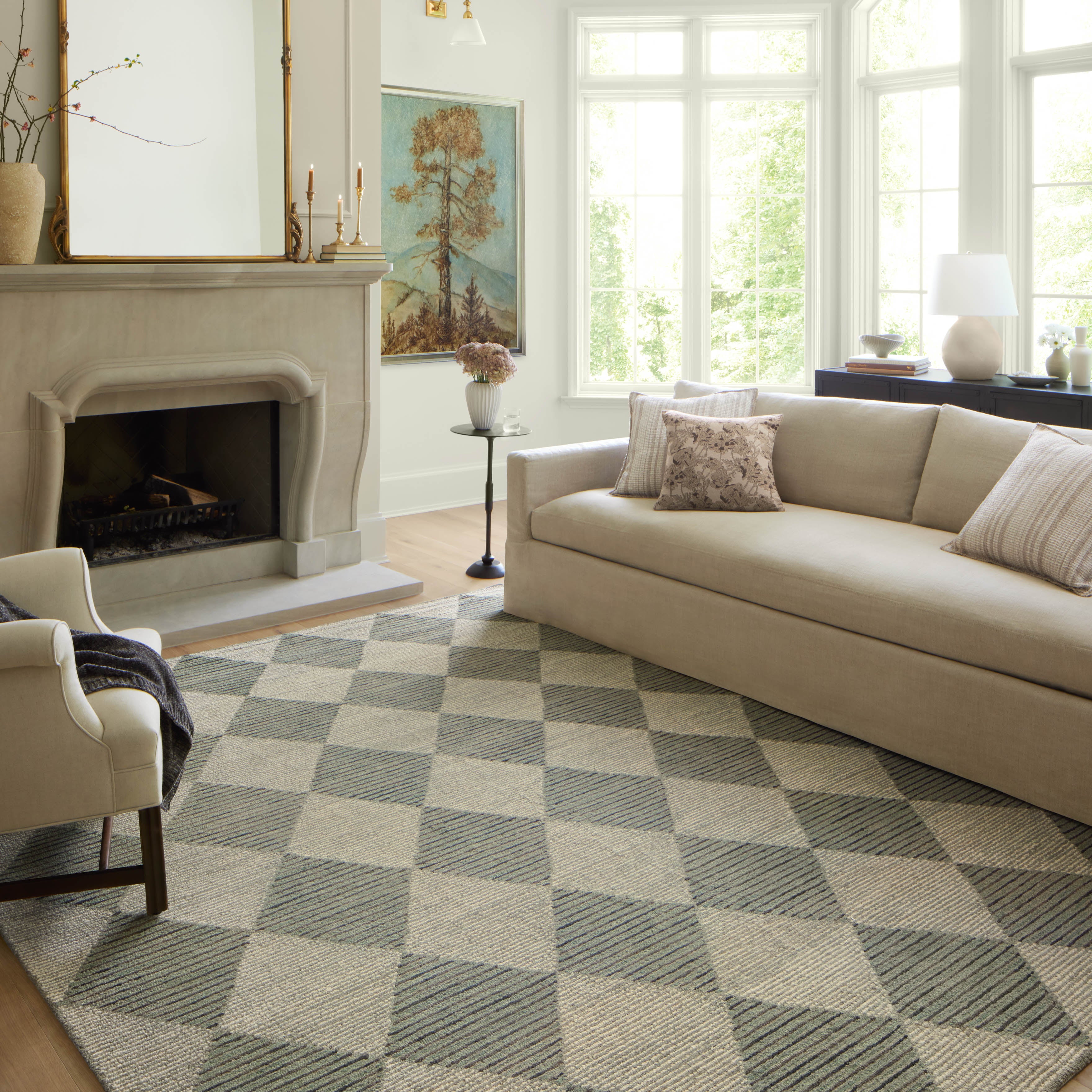 Chris Loves Julia x LoloiFrancis Spa / Granite Rug RUGS - wool Loloi