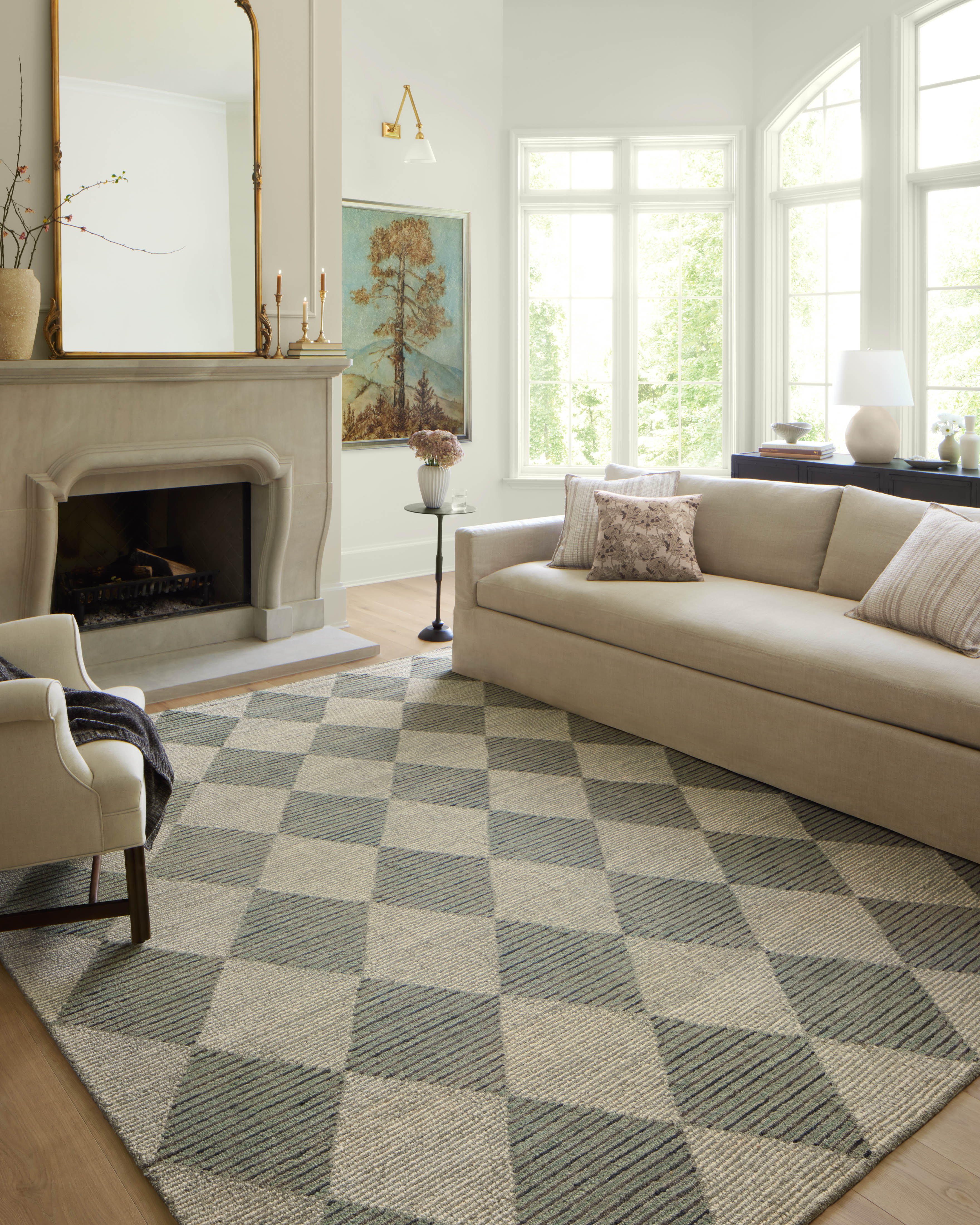 Chris Loves Julia x LoloiFrancis Spa / Granite Rug RUGS - wool Loloi