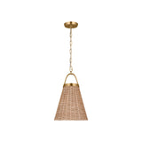 Whitby Medium Pendant LIGHTING - pendant Visual Comfort Burnished Brass