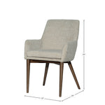 Frits Arm Dining Chair FURNITURE - dining chairs LH IMPORTS