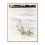 "Friends Who Surf" Framed Art Print