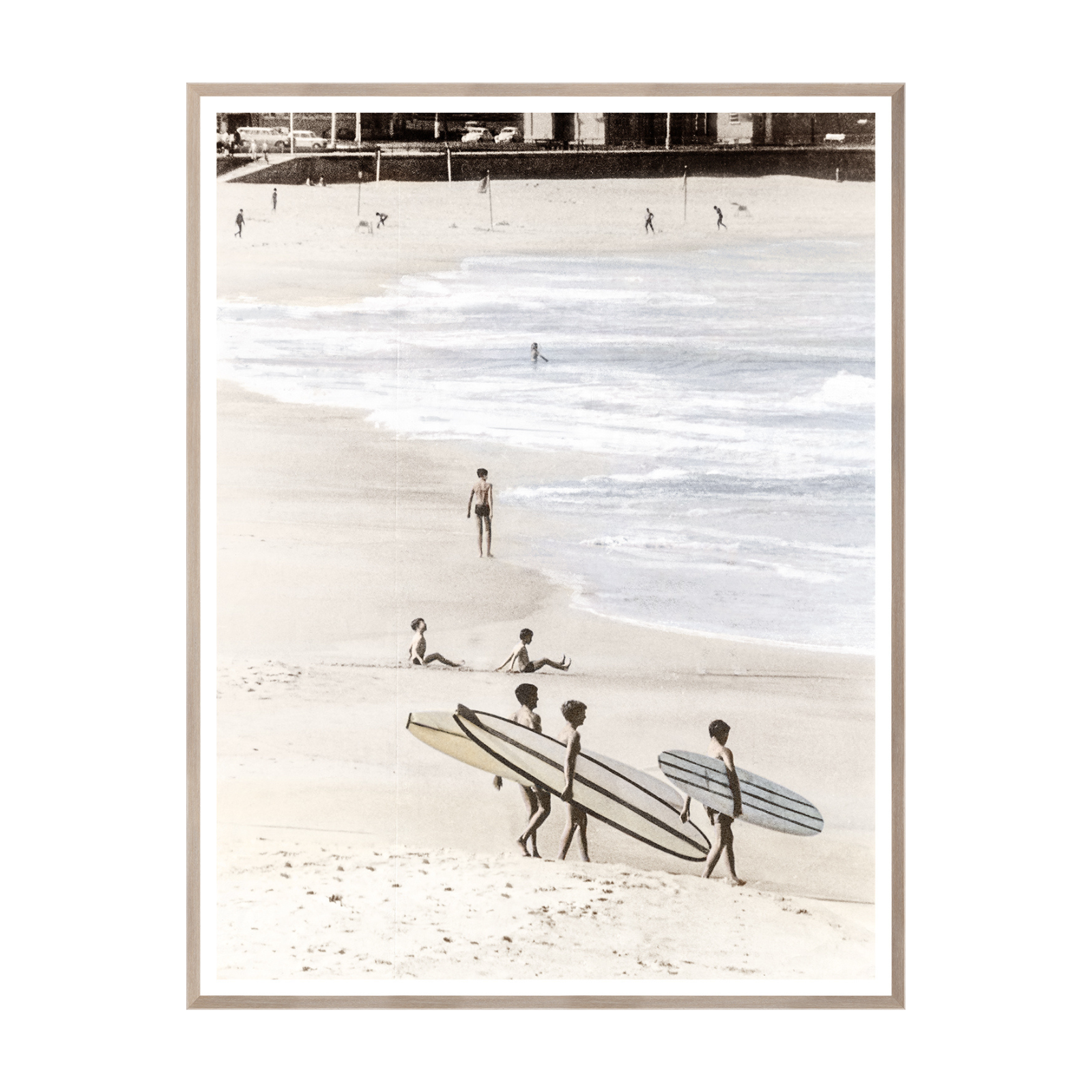 "Friends Who Surf" Framed Art Print, Large
