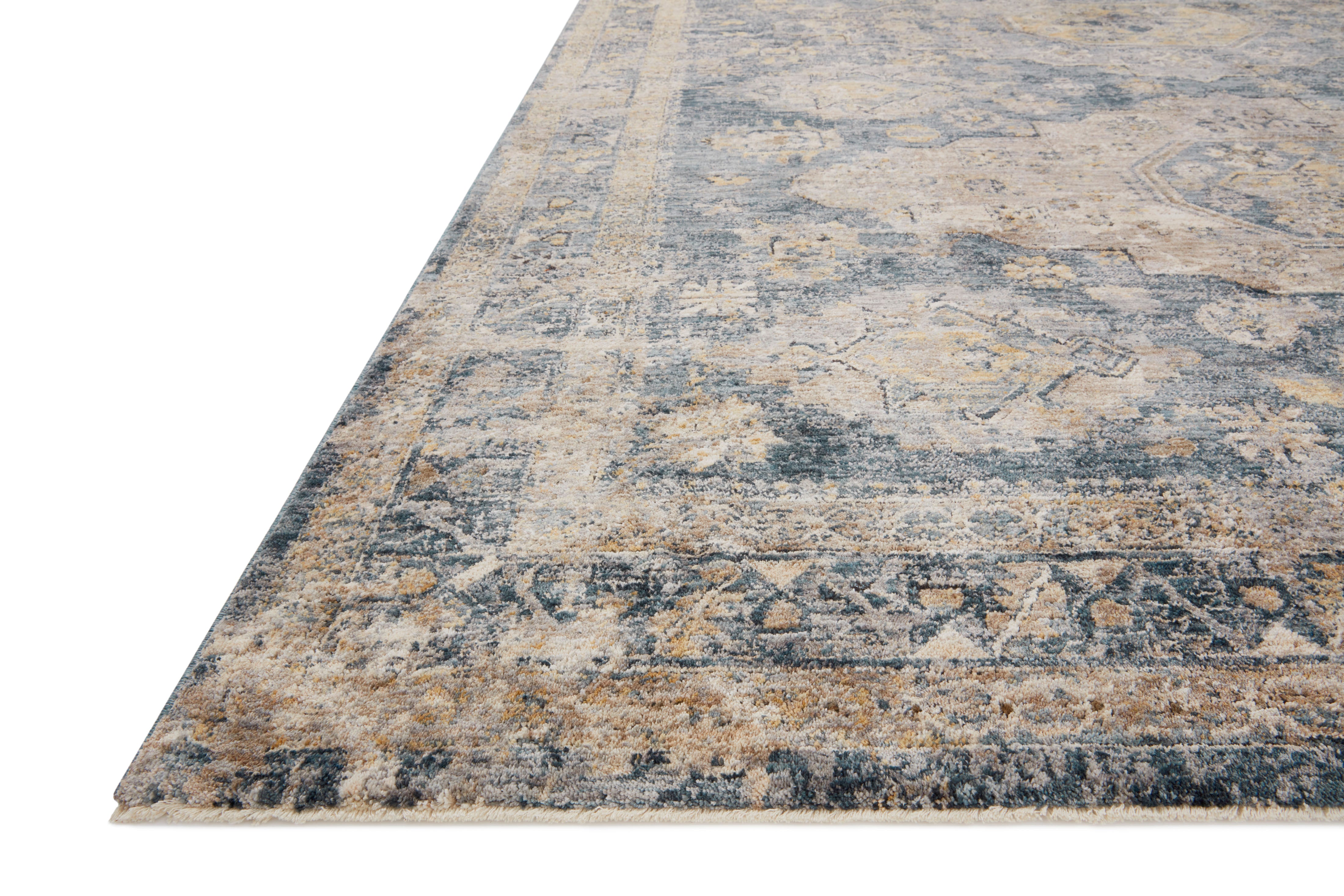 Loloi Gaia Denim / Taupe Rug RUGS - synthetic Loloi