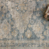 Loloi Gaia Denim / Taupe Rug RUGS - synthetic Loloi