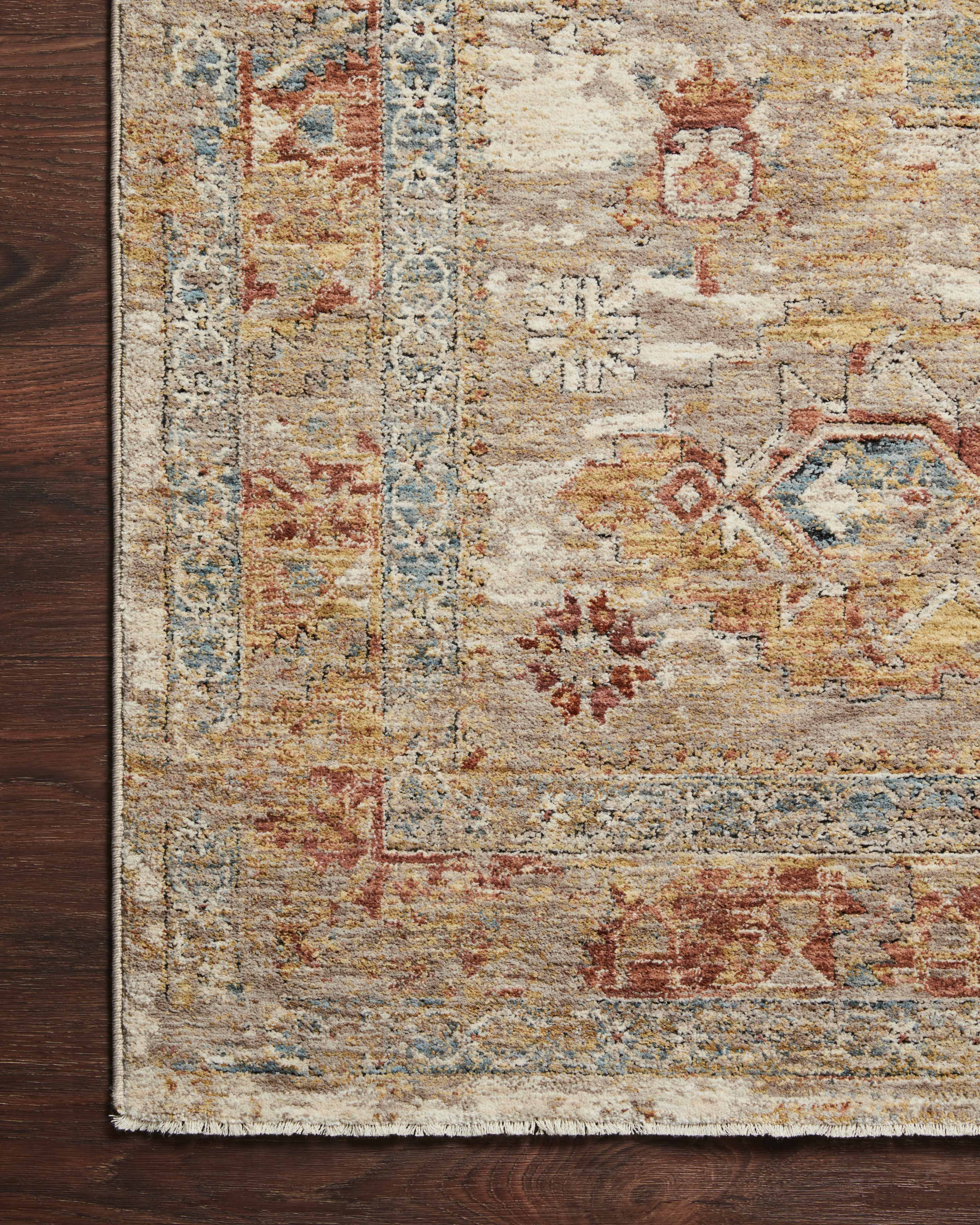 Loloi Gaia Gold / Taupe Rug RUGS - synthetic Loloi