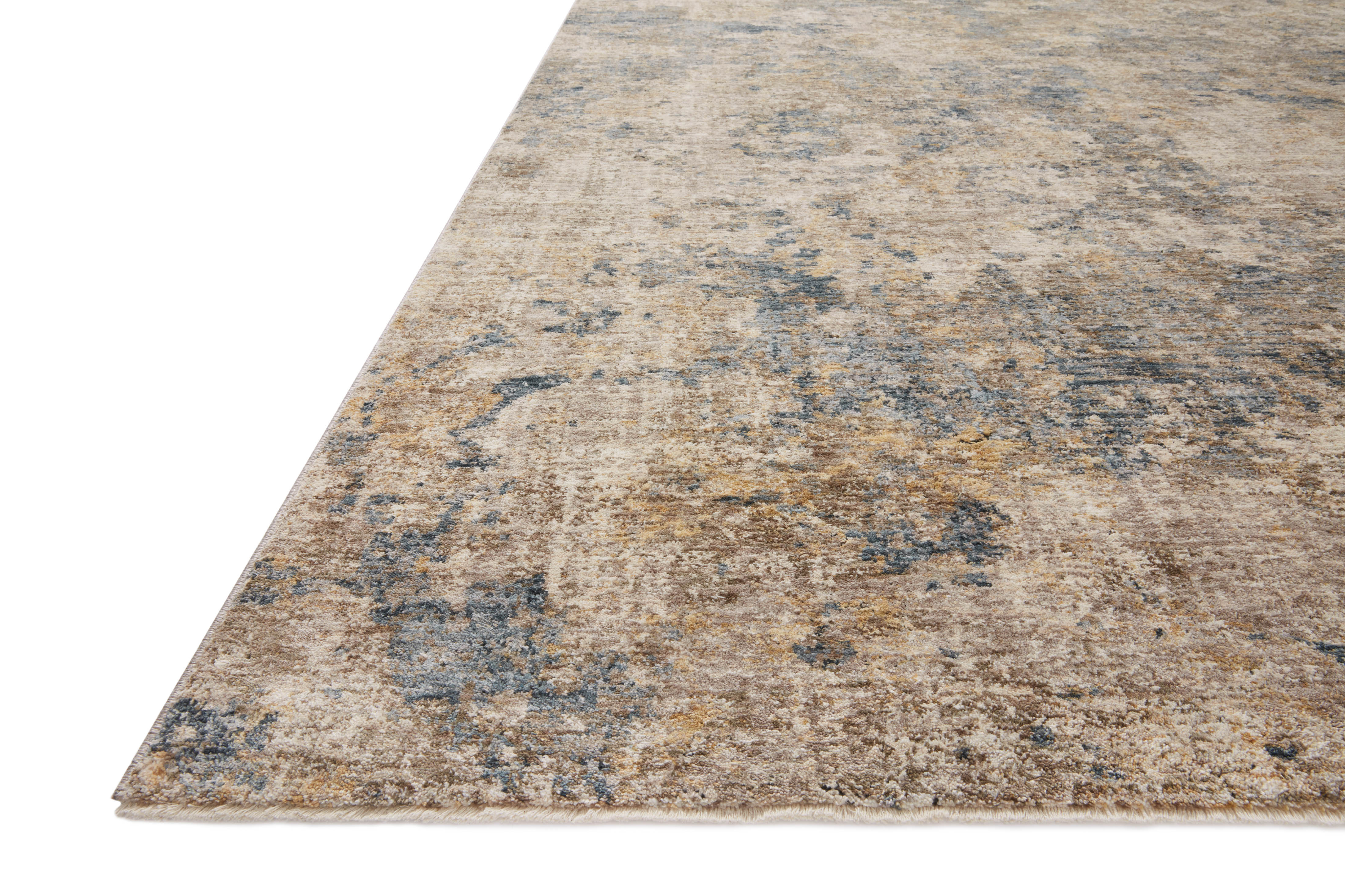 Loloi Gaia Taupe / Denim Rug RUGS - synthetic Loloi