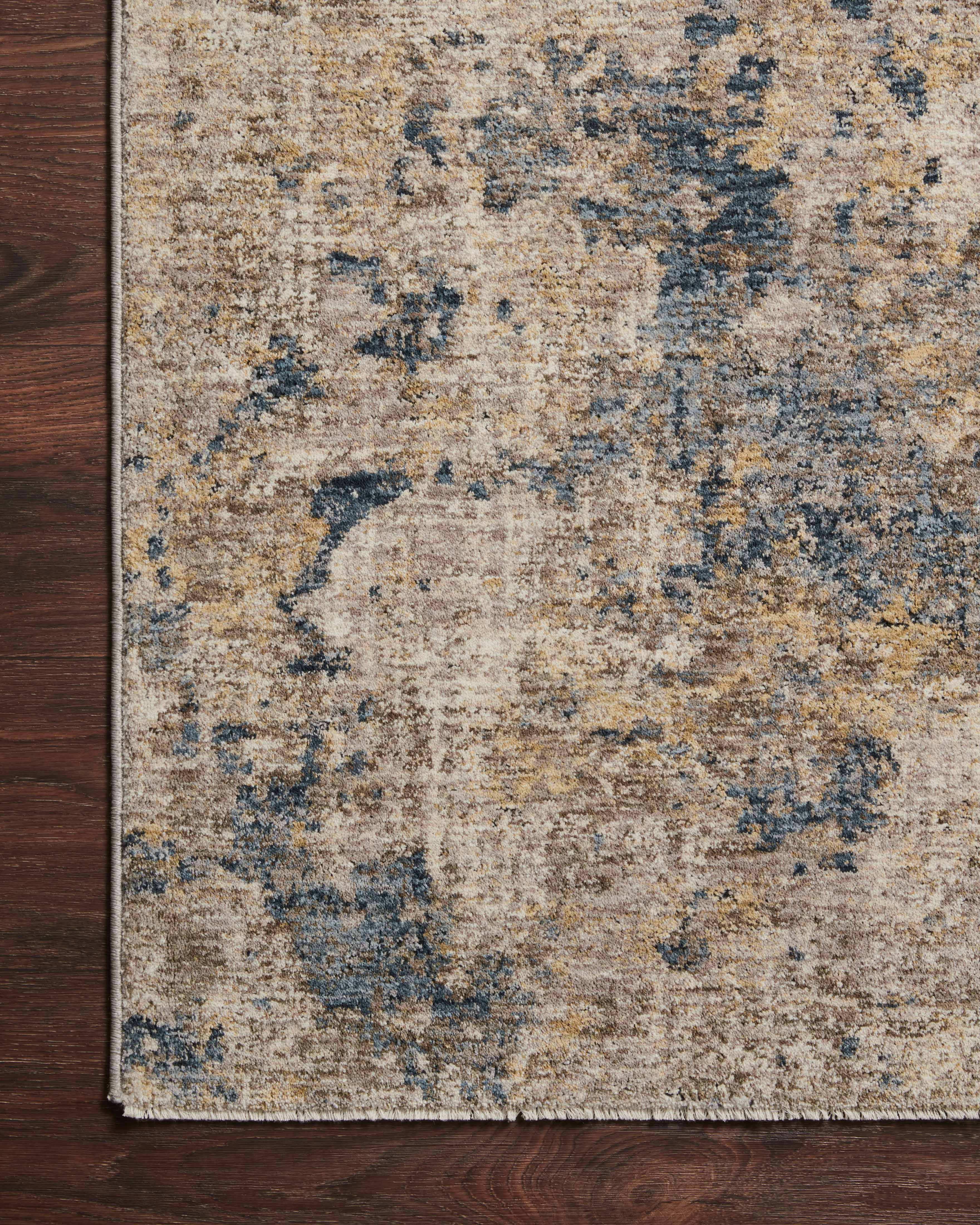Loloi Gaia Taupe / Denim Rug RUGS - synthetic Loloi