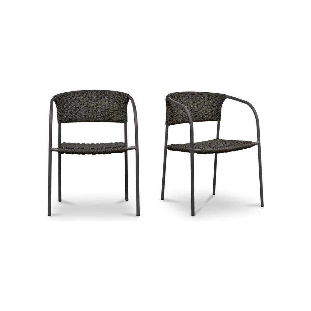 Zolia Outdoor Dining Chair - Set of Two FURNITURE - dining chairs Moe's Furniture Dark Brown