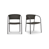 Zolia Outdoor Dining Chair - Set of Two FURNITURE - dining chairs Moe's Furniture Dark Brown