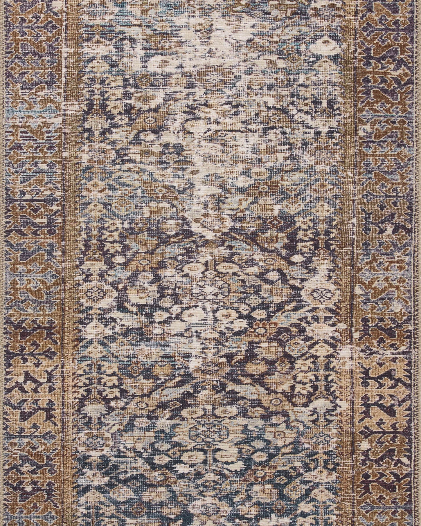 Amber Lewis x Loloi Georgie Denim / Spice Rug 0-patterned rugs Loloi