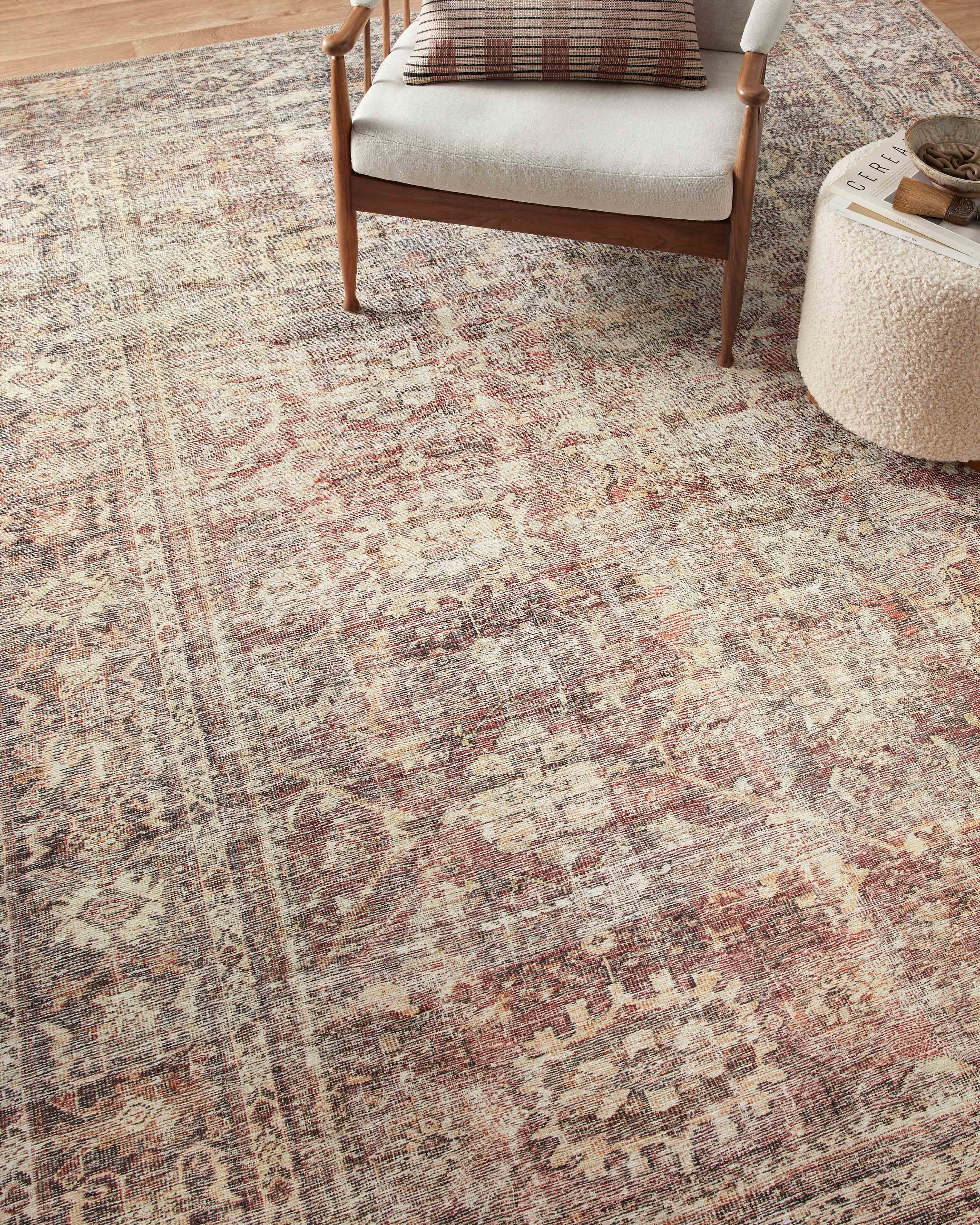 Amber Lewis x Loloi Georgie Bordeaux / Antique Rug 0-patterned rugs Loloi