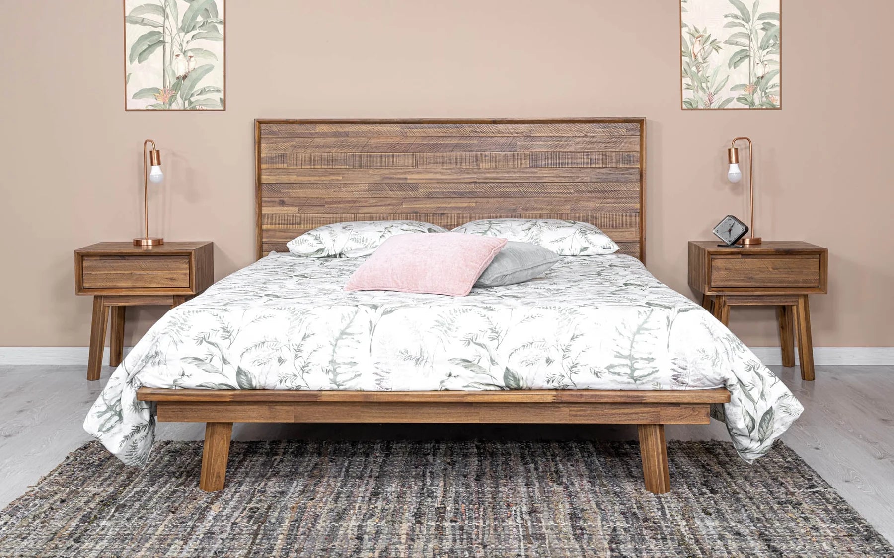 Giada Wood Platform Bed FURNITURE - beds LH IMPORTS