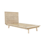 Giada Wood Platform Bed FURNITURE - beds LH IMPORTS Twin Light Driftwood