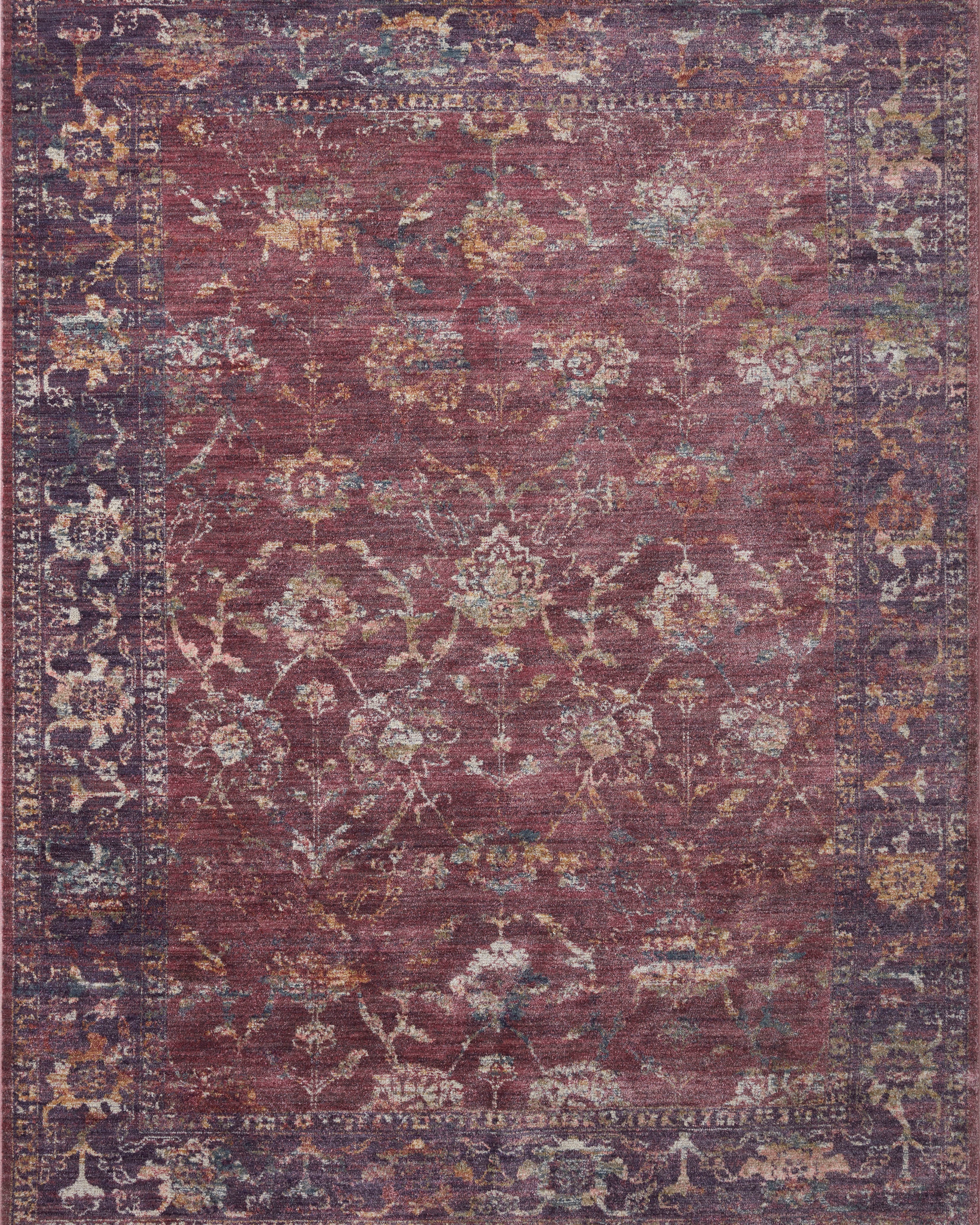 OVERSTOCK - Loloi Giada Grape / Multi Rug - 5' x 7'10" IN STORE - Sale Rugs Loloi