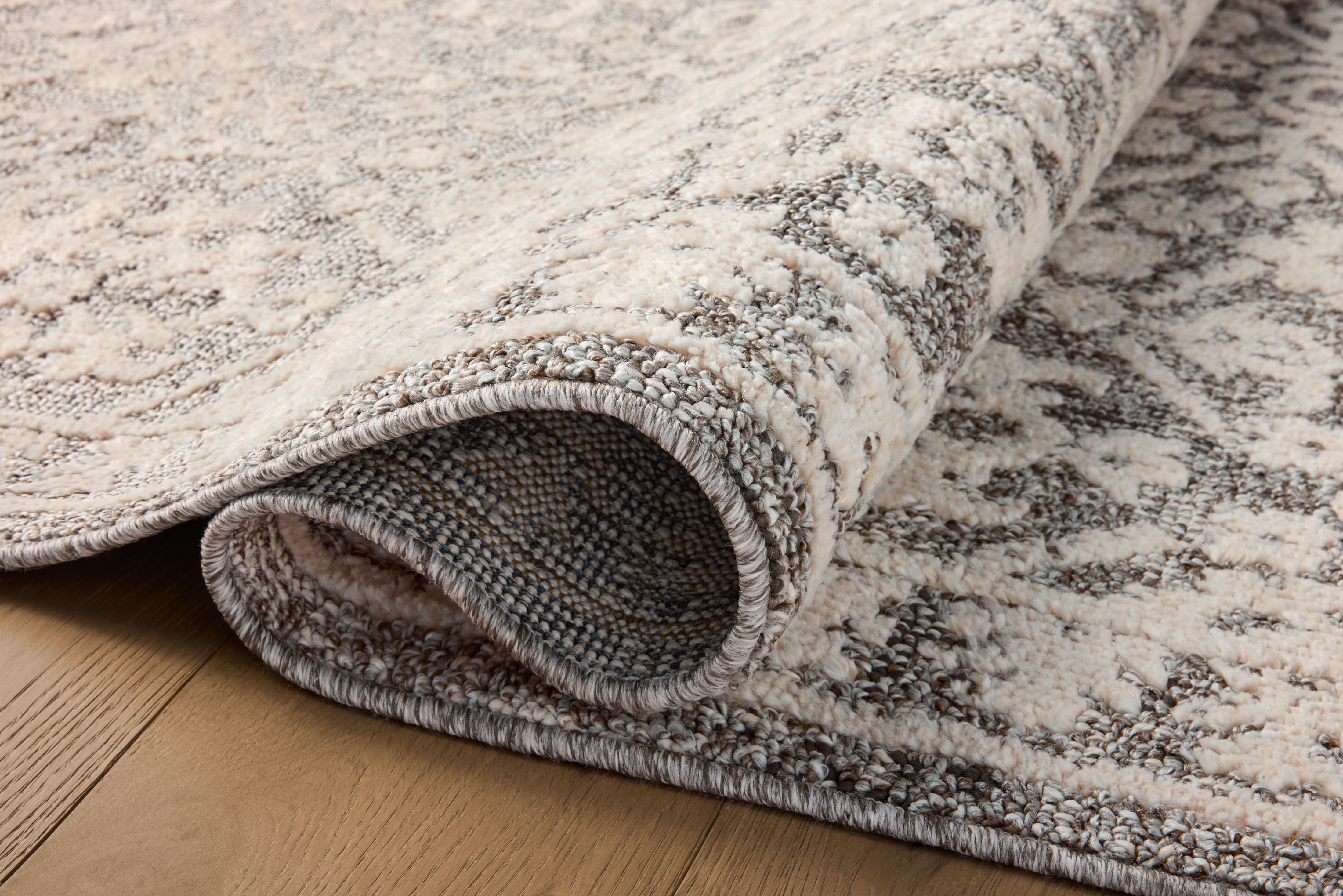 Joanna Gaines x Loloi Gigi Grey / Ivory Rug RUGS - synthetic Loloi