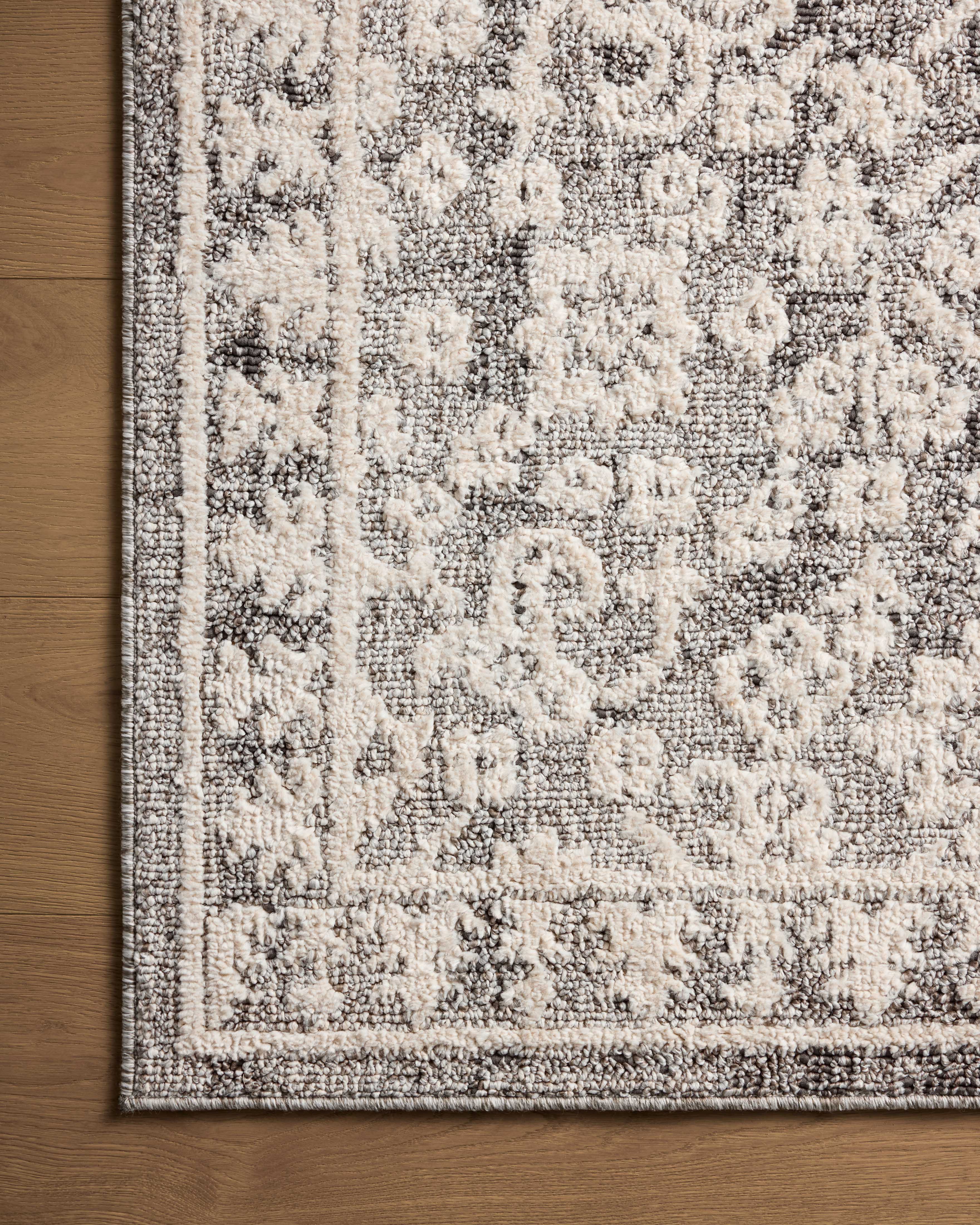 Joanna Gaines x Loloi Gigi Grey / Ivory Rug RUGS - synthetic Loloi