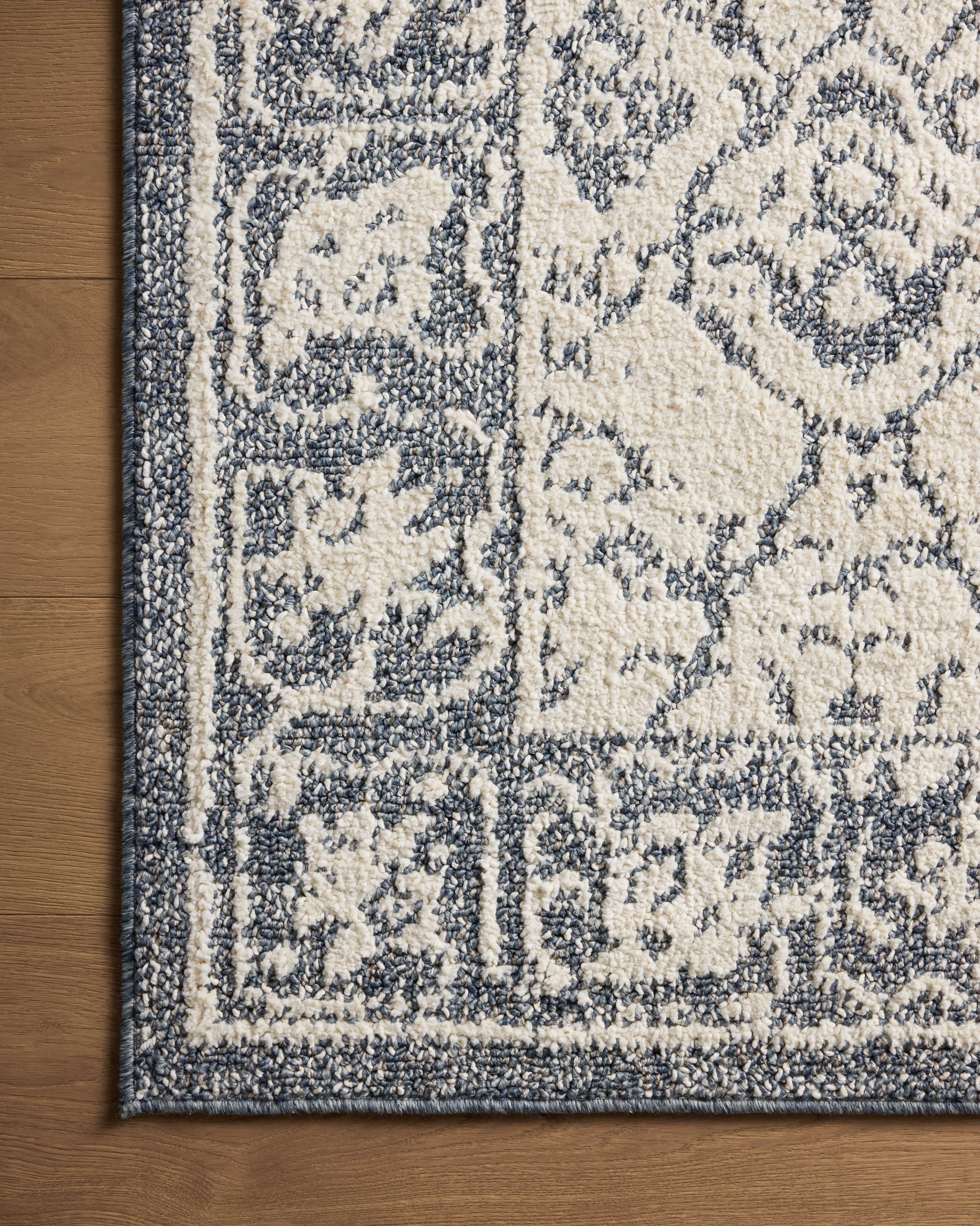 Joanna Gaines x Loloi Gigi Ivory / Blue Rug RUGS - synthetic Loloi