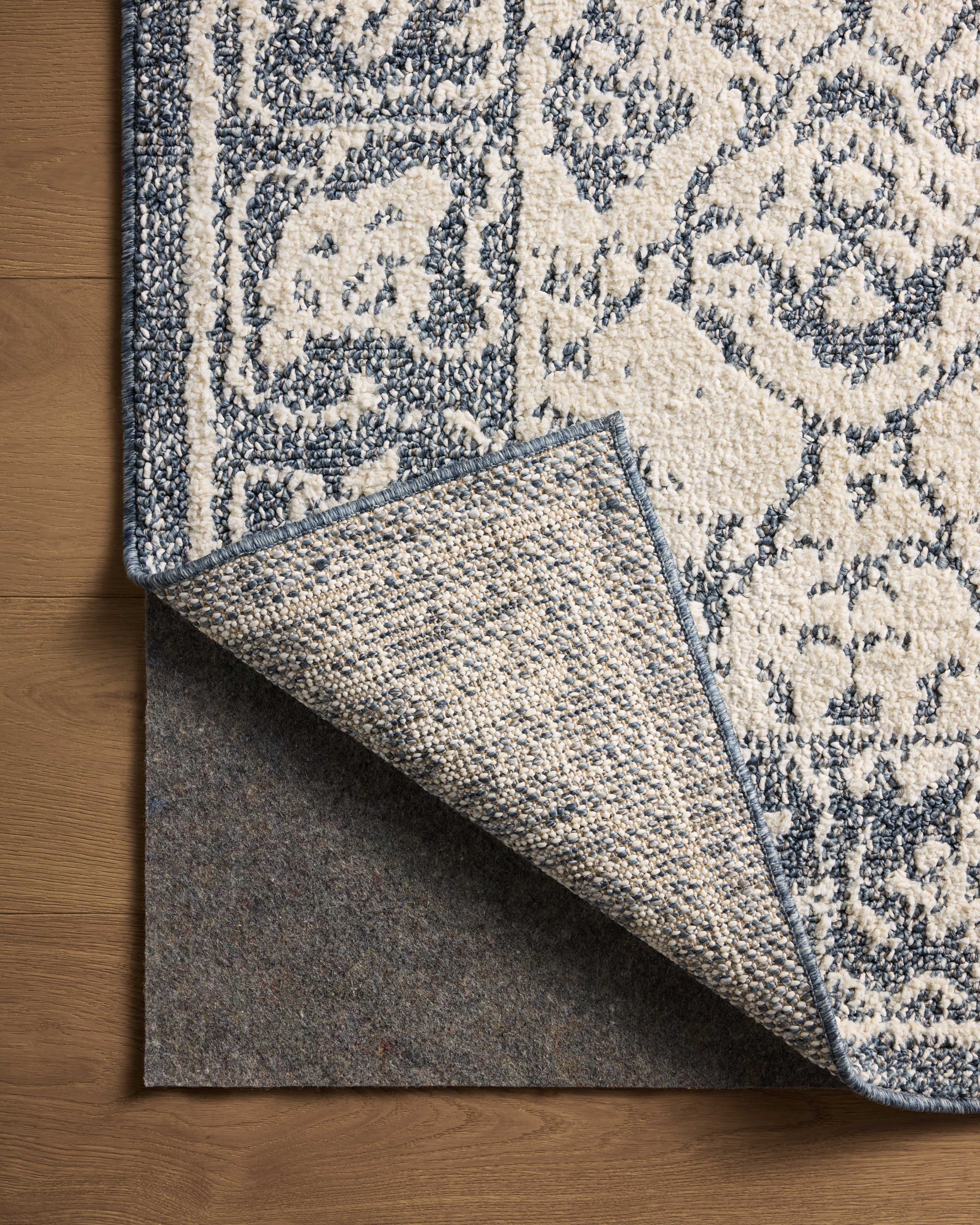 Joanna Gaines x Loloi Gigi Ivory / Blue Rug RUGS - synthetic Loloi
