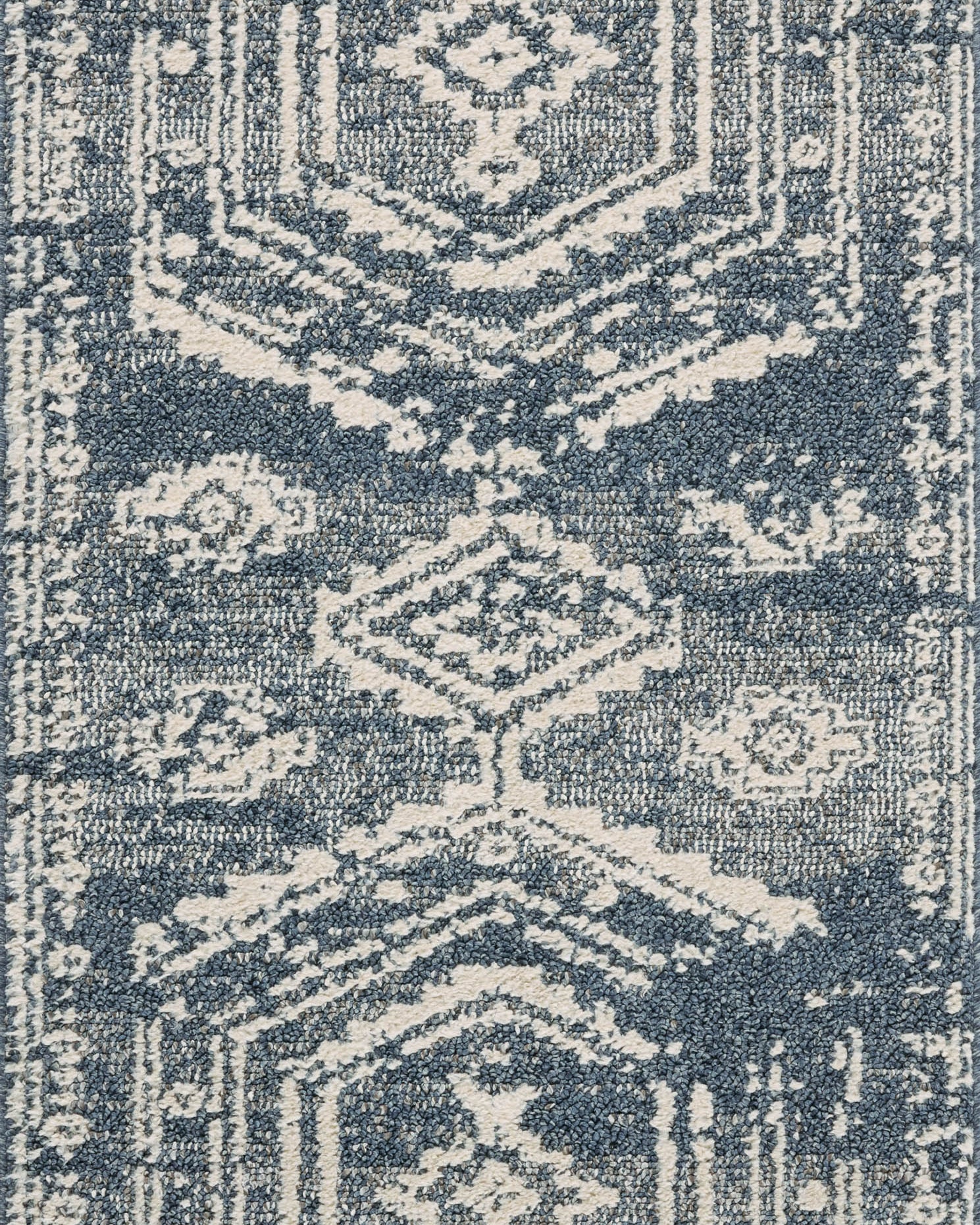 Magnolia Home by Joanna Gaines x Loloi Gigi Denim / Ivory Rug 0-RUGS-patterned Loloi
