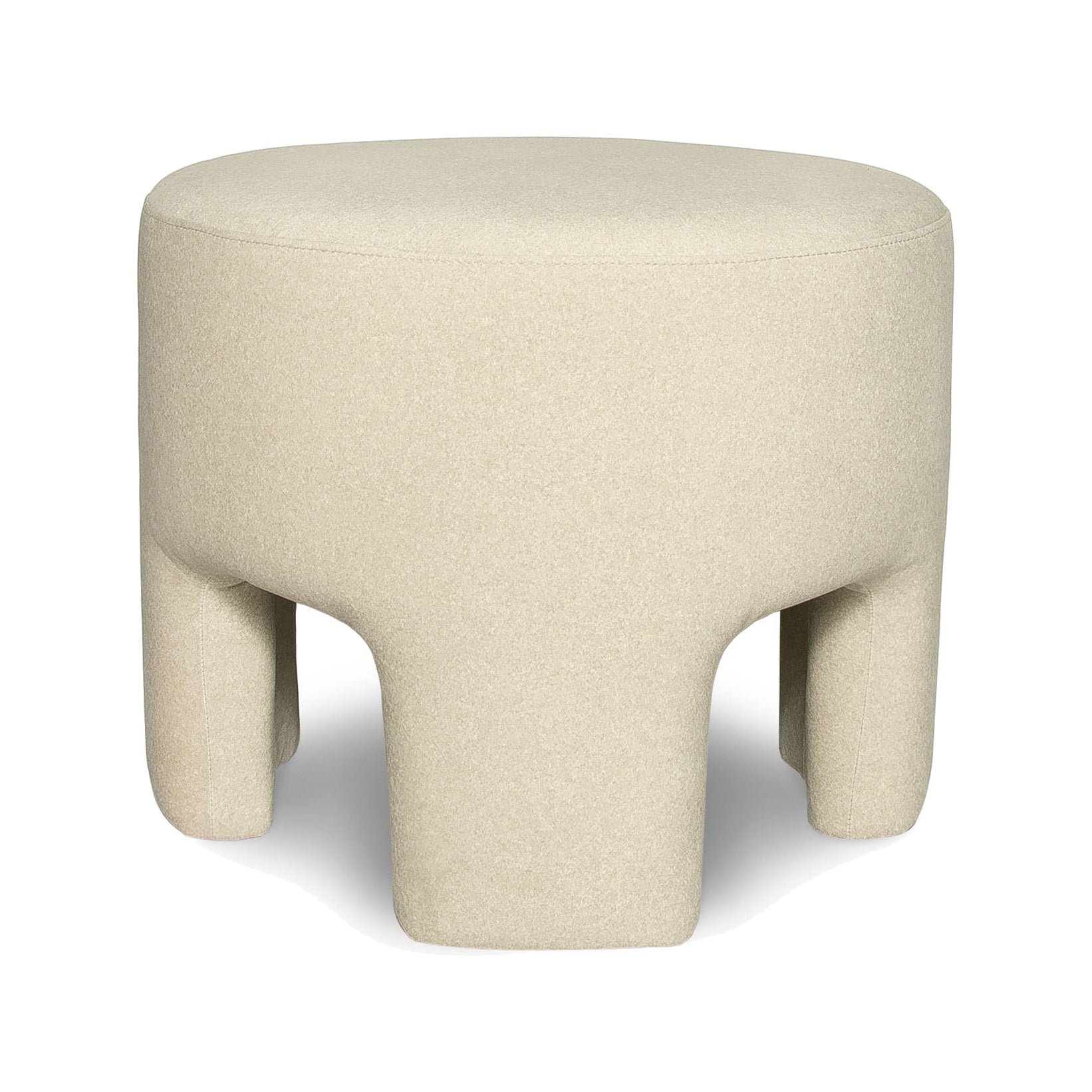 Ginny Ottoman FURNITURE - ottomans Style In Form Velvet Natural