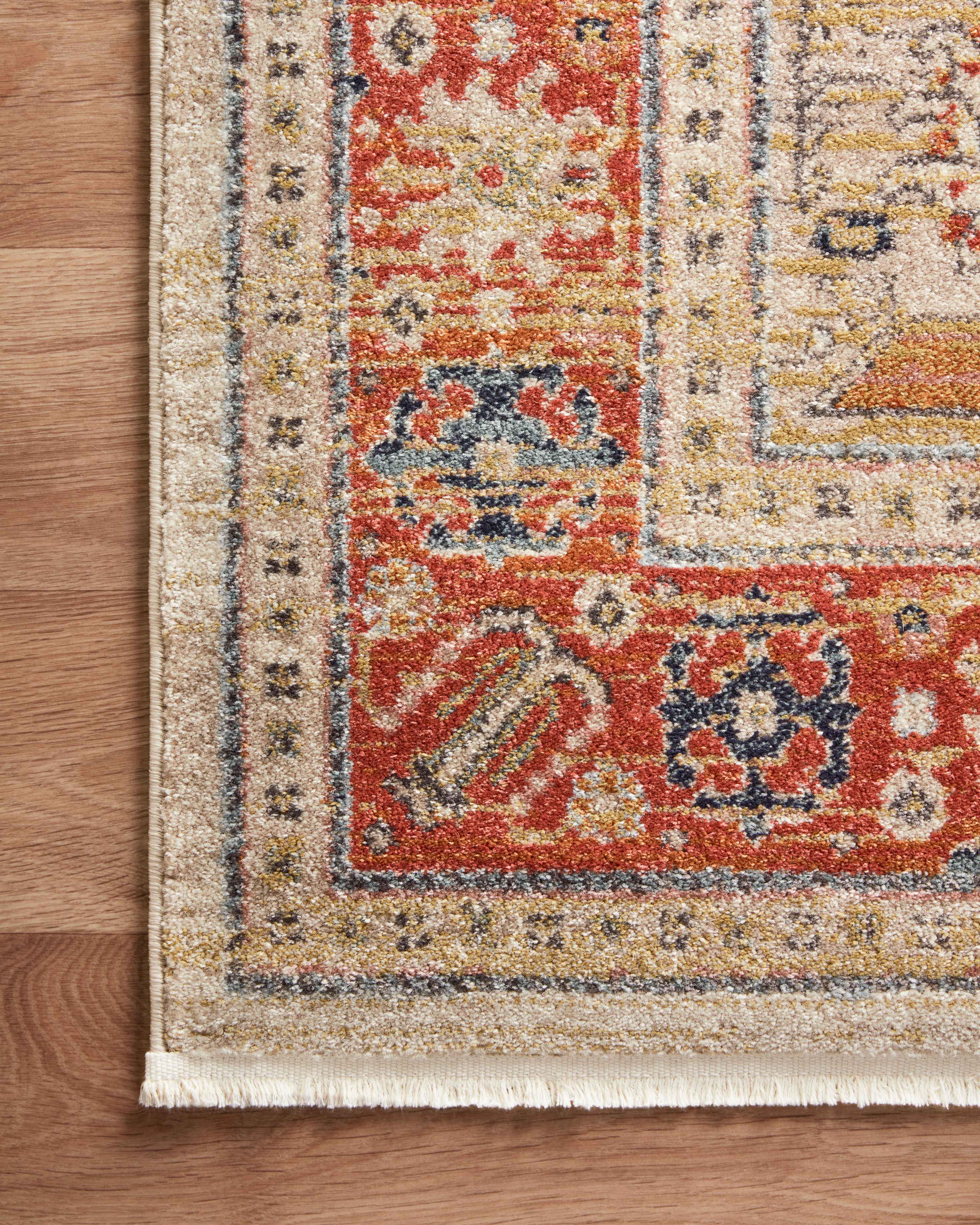 Magnolia Home By Joanna Gaines x Loloi Graham Persimmon / Ant.Ivory Rug RUGS - synthetic Loloi