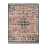 Magnolia Home By Joanna Gaines x Loloi Graham Coral / Navy Rug RUGS - synthetic Loloi 18" x 18"