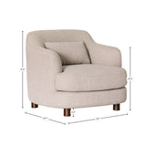 Genevieve Club Chair FURNITURE - accent chair LH IMPORTS