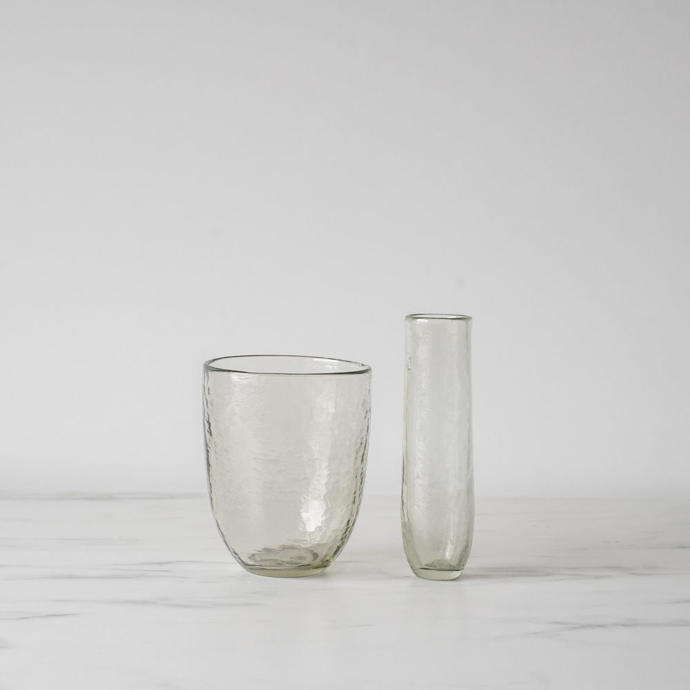 Hammered Glass Vase - Rug & Weave