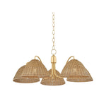Katniss Chandelier LIGHTING - Chandelier Hudson Valley Lighting Aged Brass 38"