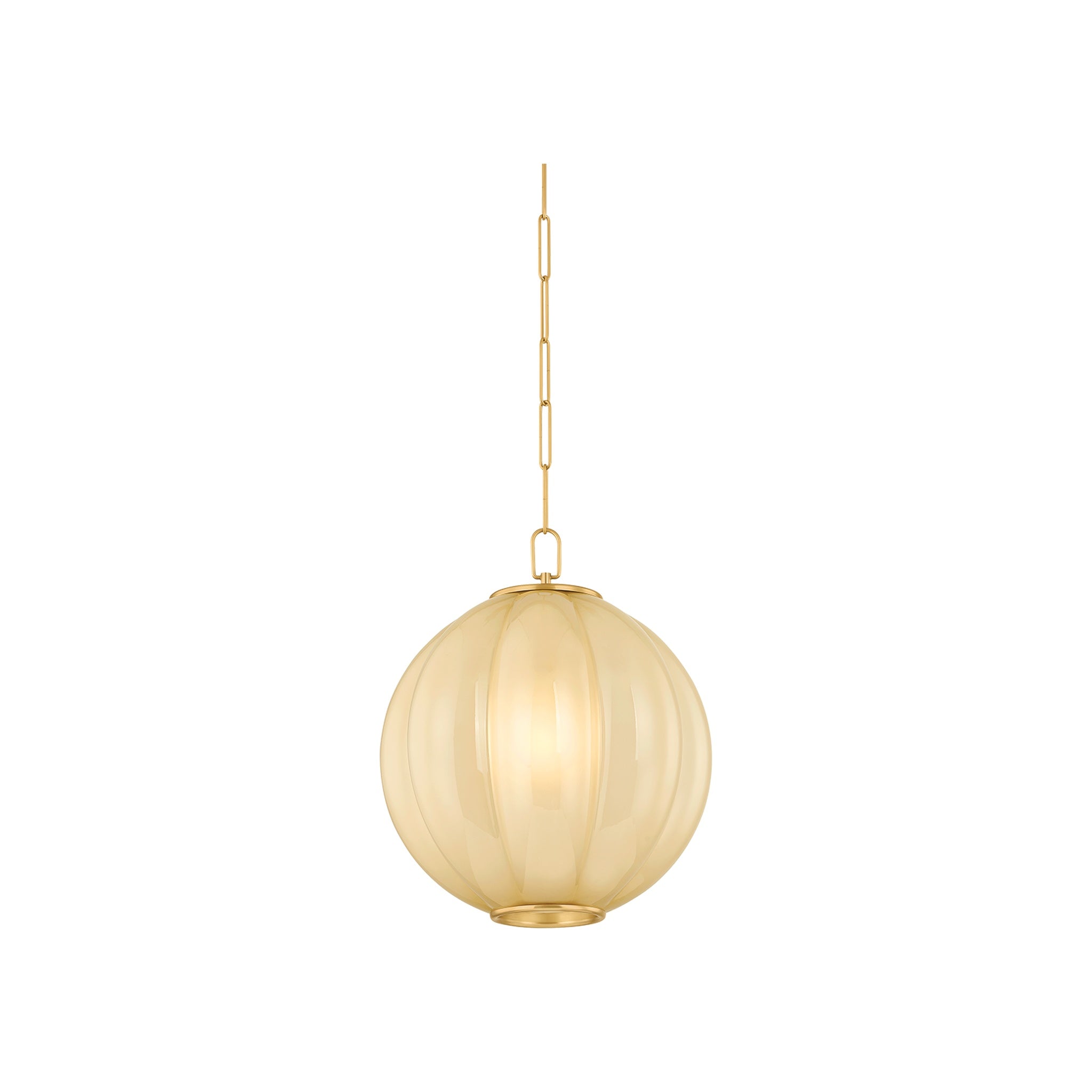 Bernadine Pendant LIGHTING - pendant Hudson Valley Lighting Aged Brass Large